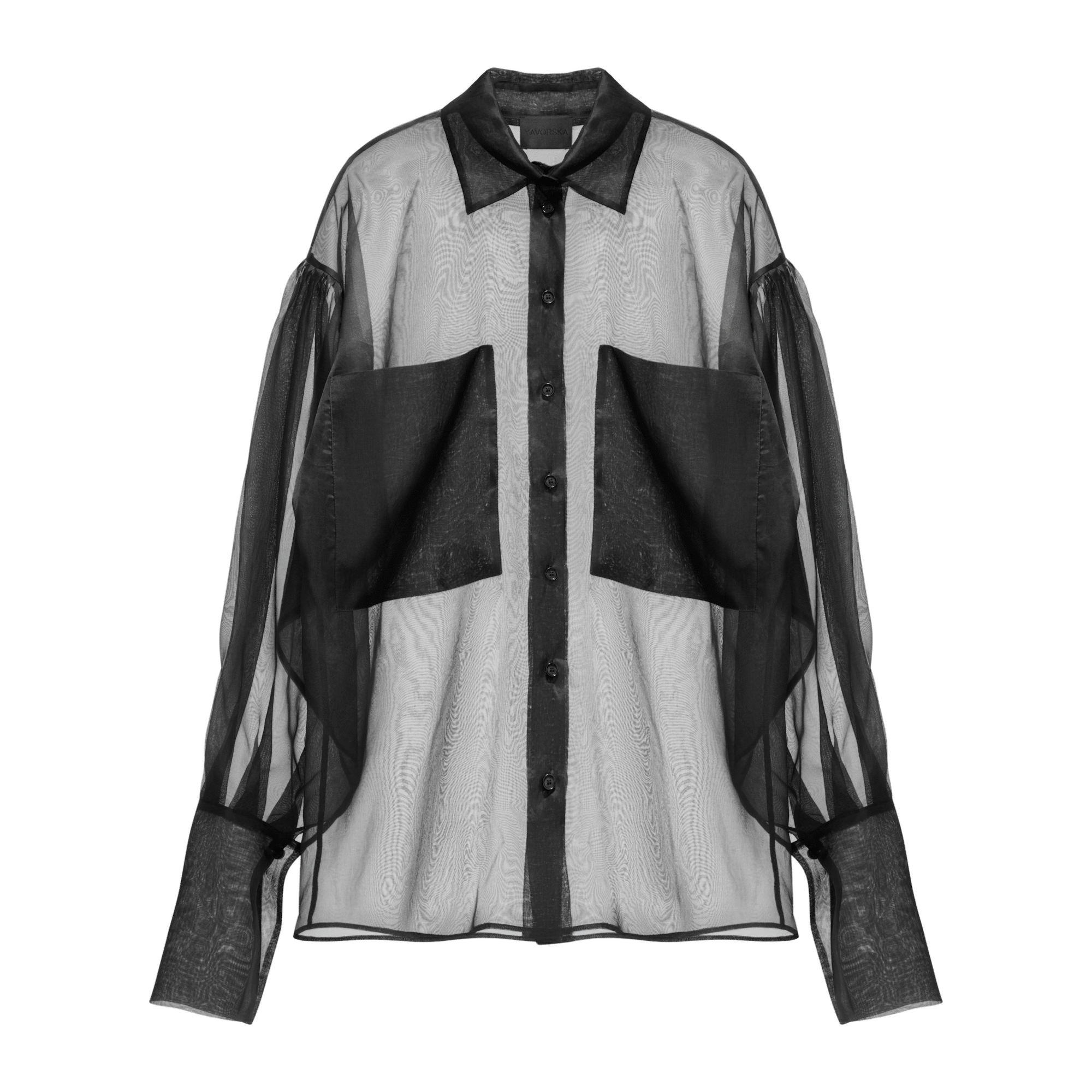 Silk Sheer Shirt made by YAVORSKA