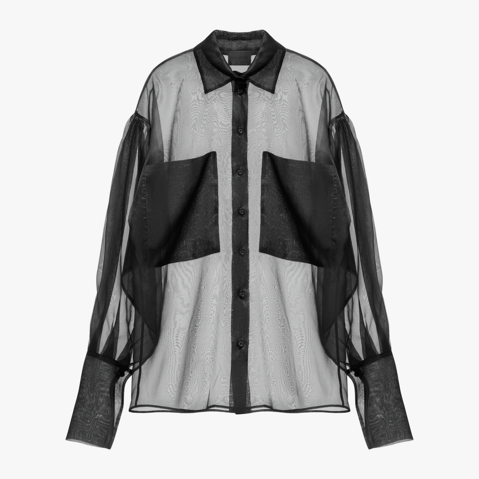 Silk Sheer Shirt made by YAVORSKA