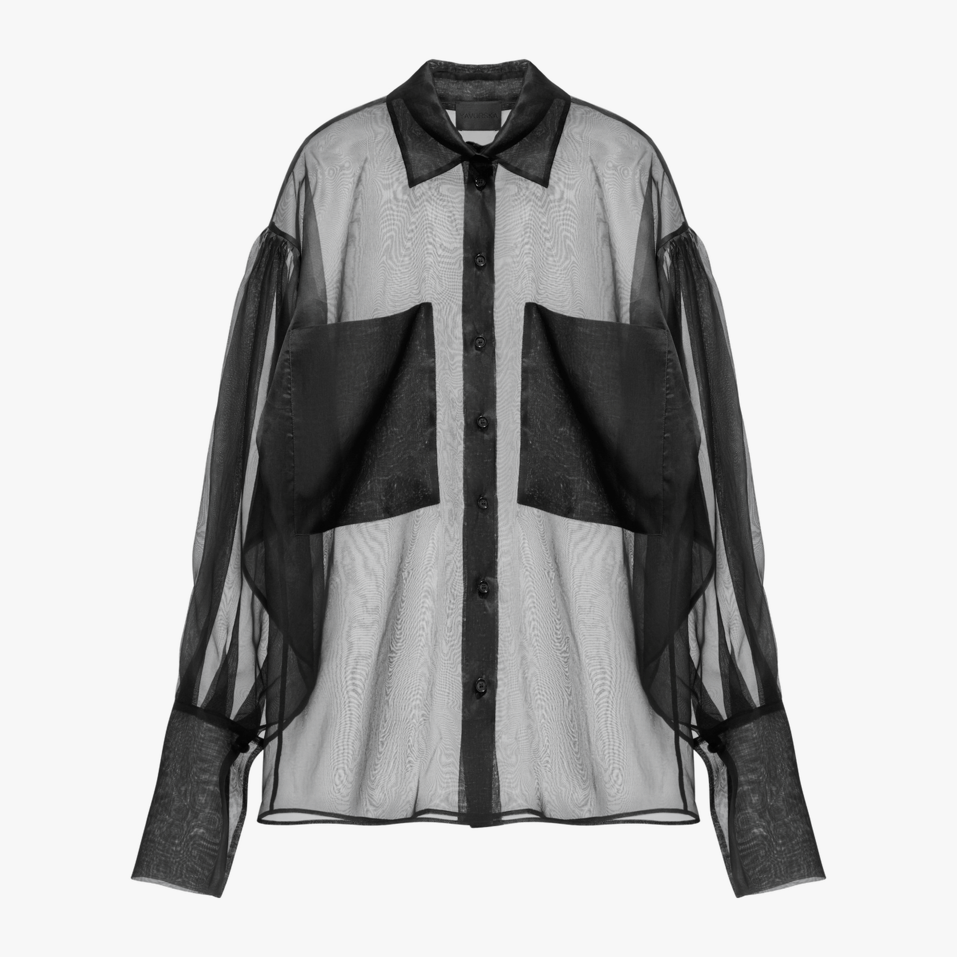 Silk Sheer Shirt made by YAVORSKA