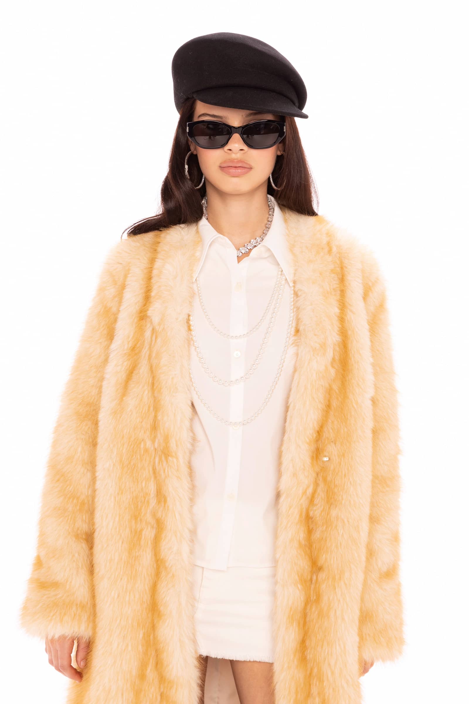 Isolde Faux Fur Long Coat made by Nana Jacqueline