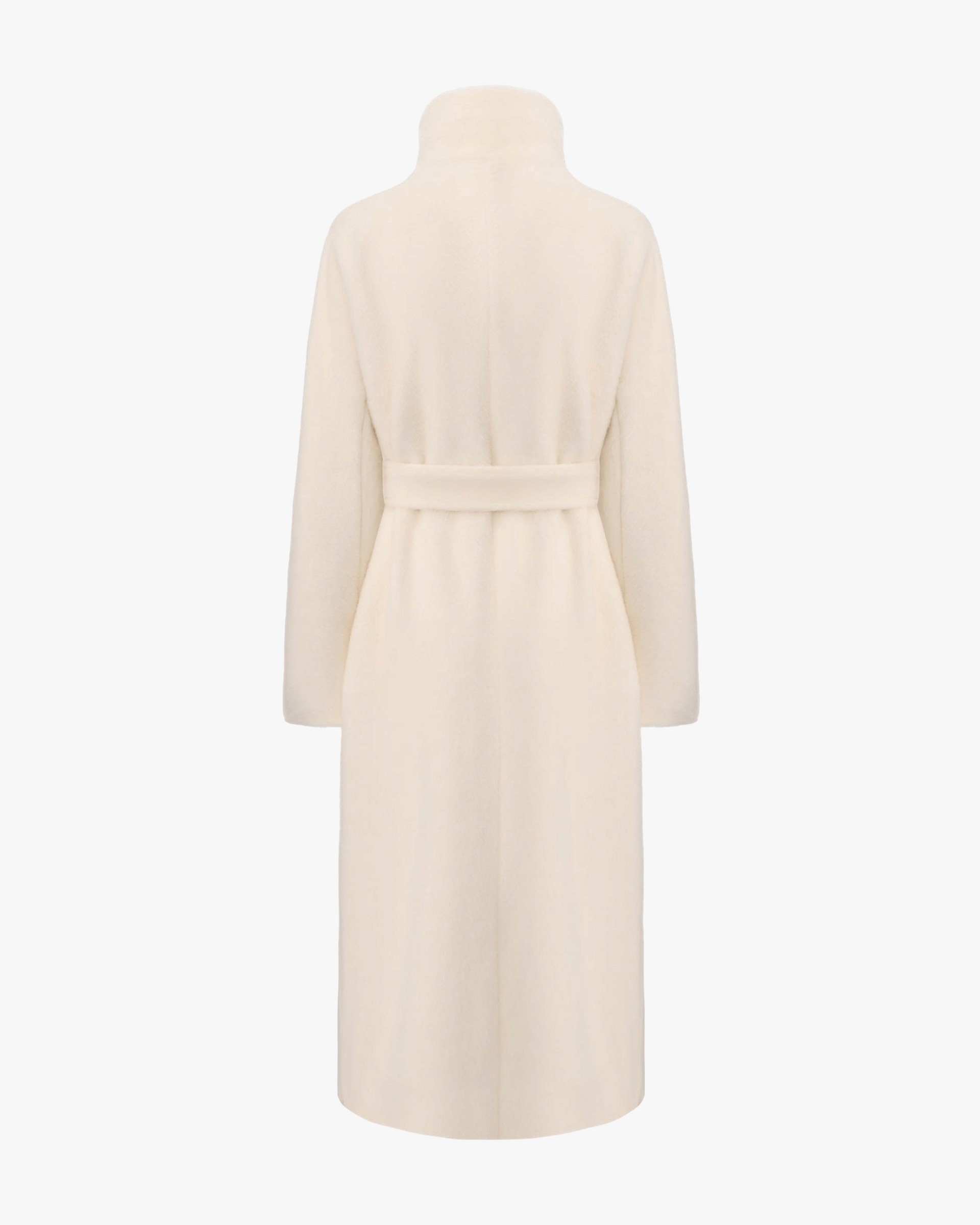 Audrey Long Coat (Off-white) made by Nana Jacqueline