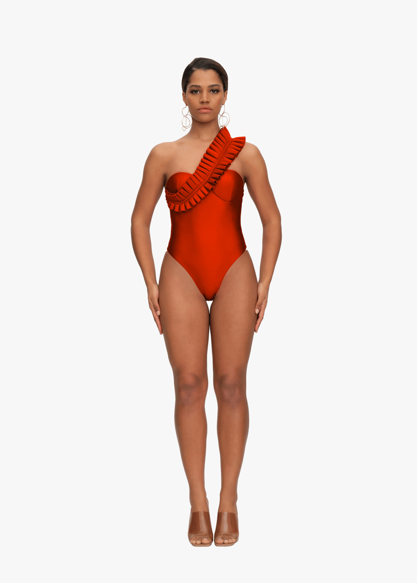 NISI ONE PIECE SWIMSUIT - SCARLET made by Andrea Iyamah
