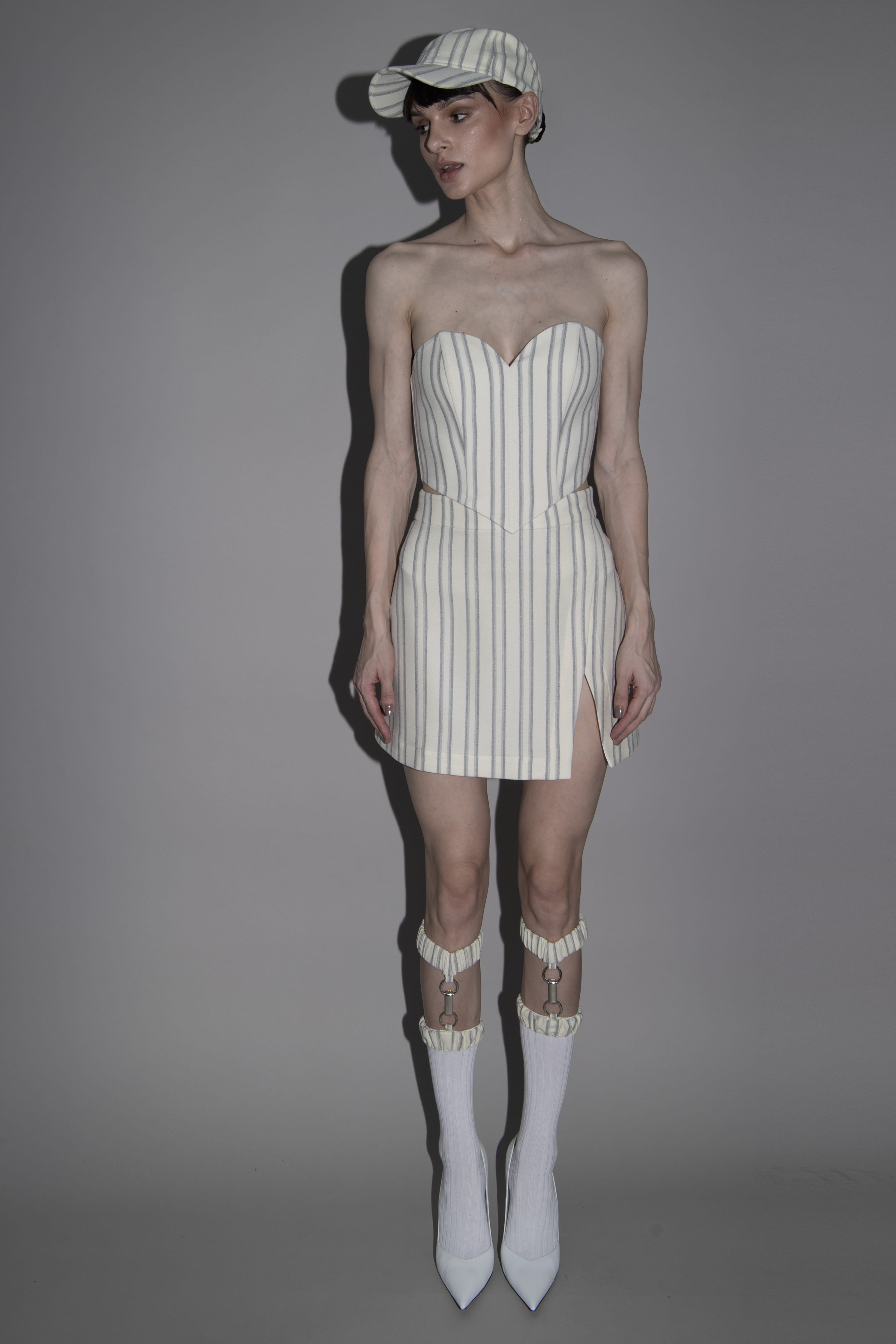 merino skirt in Beige made by Vestiaire d'un Oiseau Libre