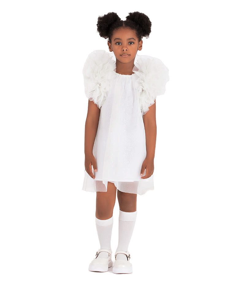 Shimmering Ruffles Dress made by Mama Luma