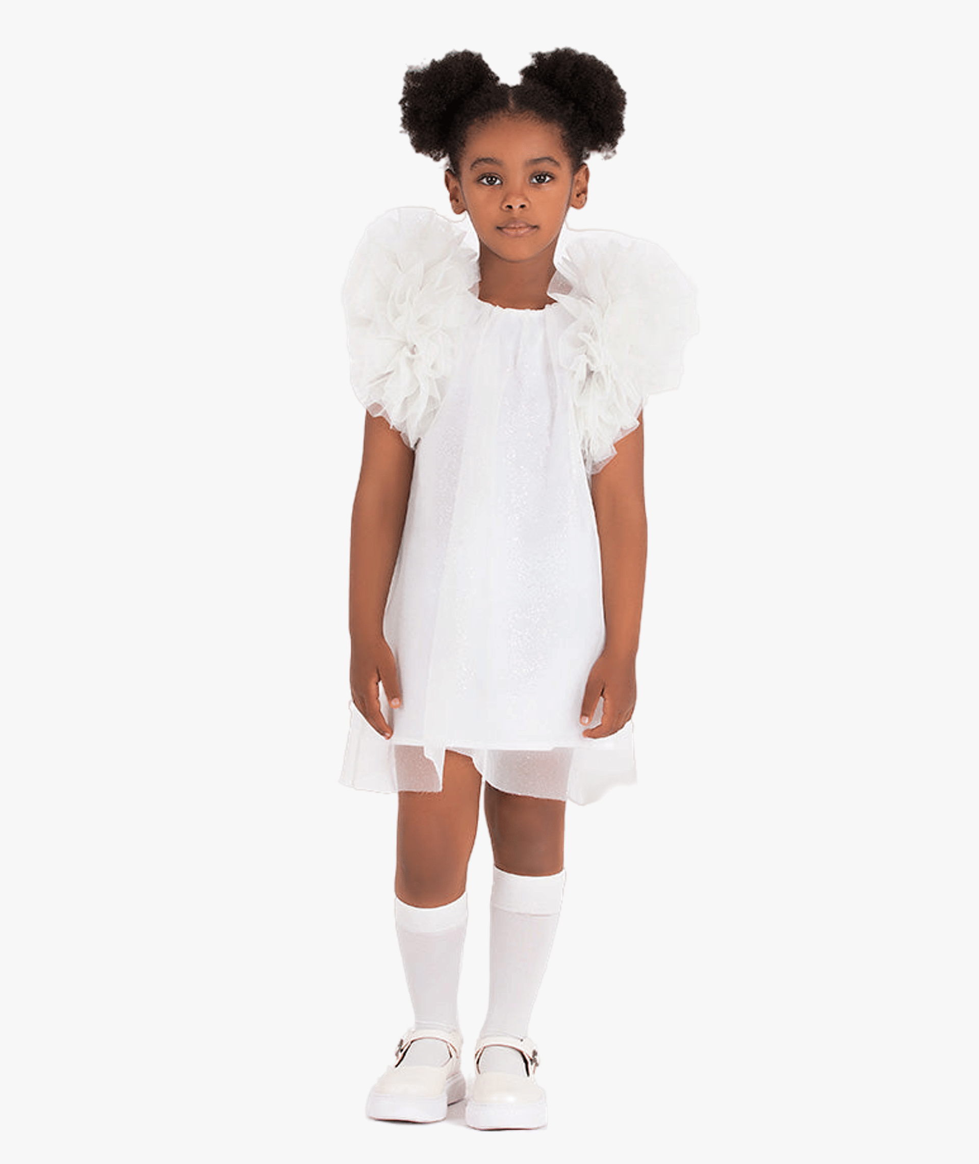 Shimmering Ruffles Dress made by Mama Luma