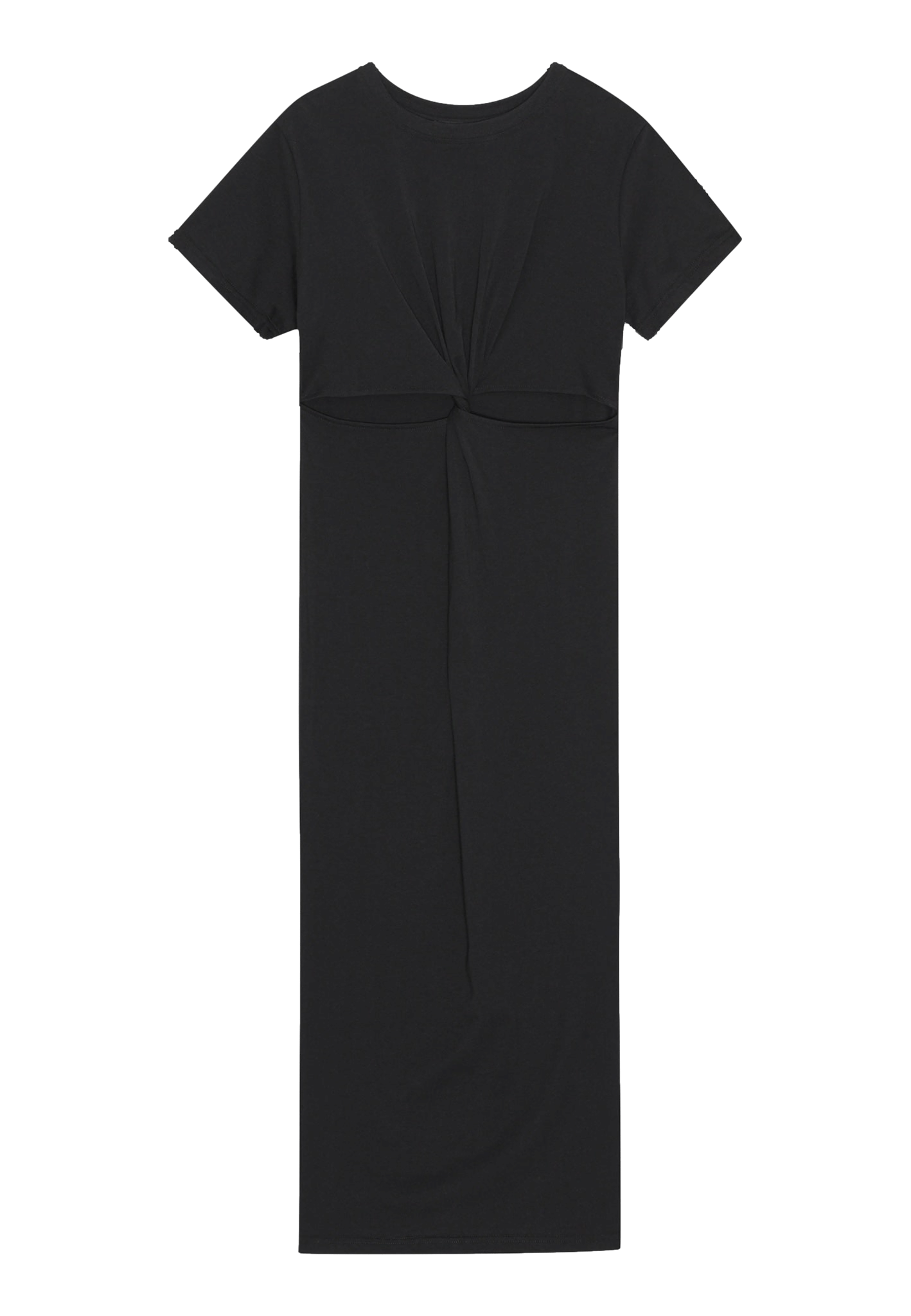 Zach T-shirt Dress - Black in Black made by HERSKIND