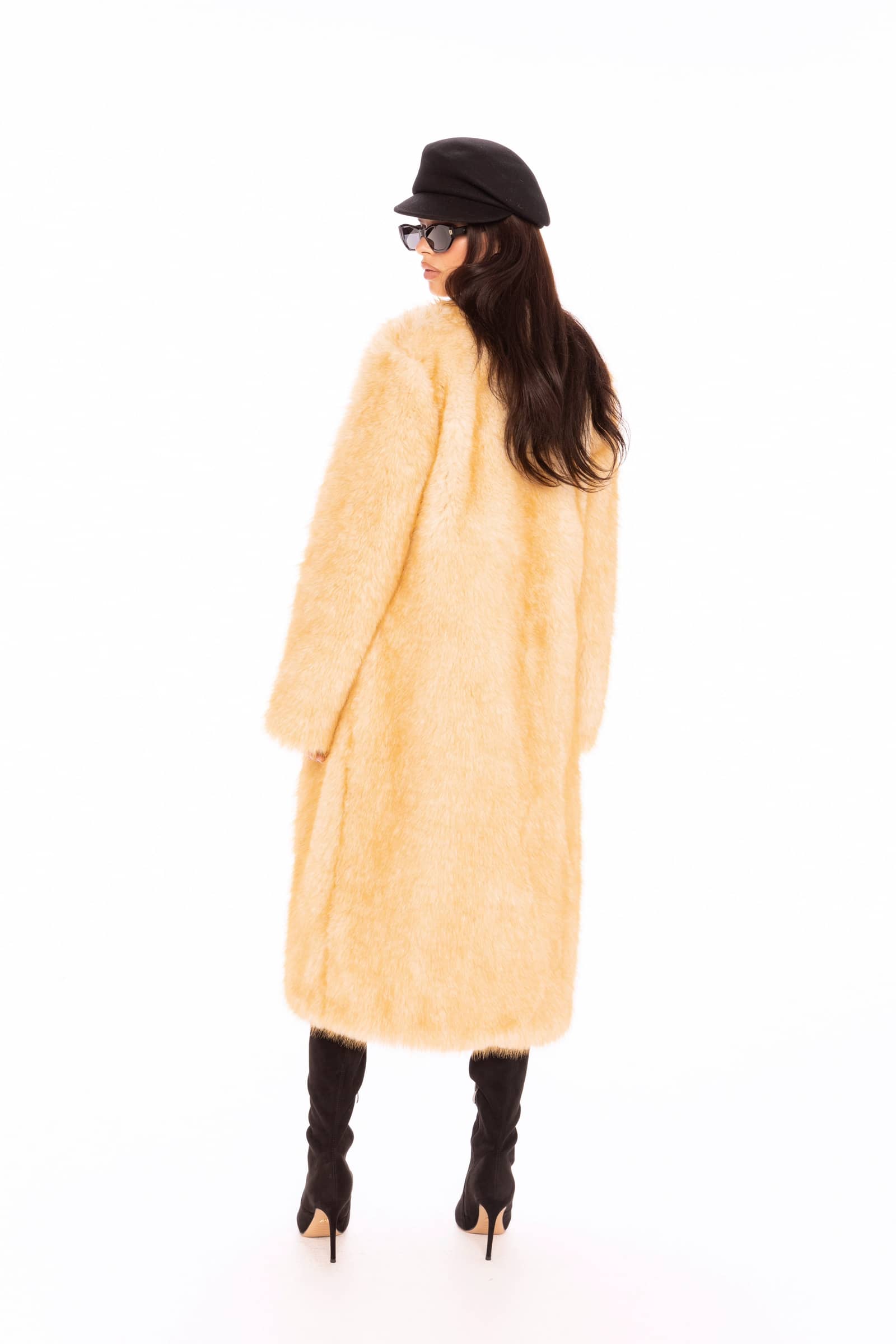 Isolde Faux Fur Long Coat made by Nana Jacqueline