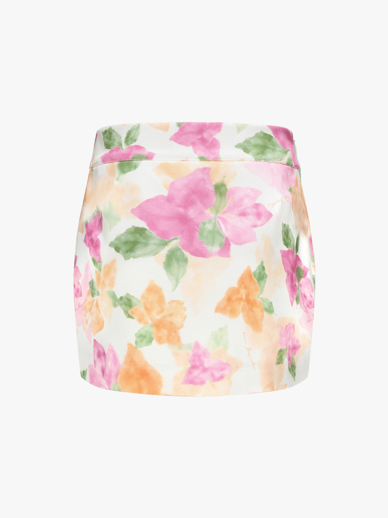 Emilia Satin Skirt (Floral) made by Nana Jacqueline