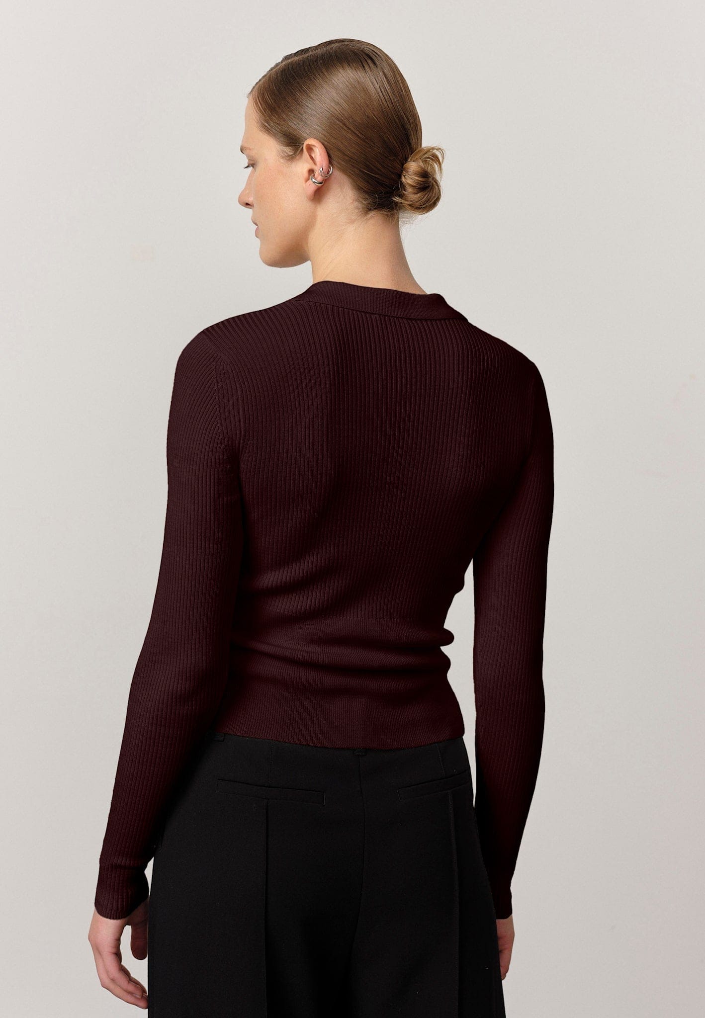 Finn Knit Blouse - Wine Red made by HERSKIND