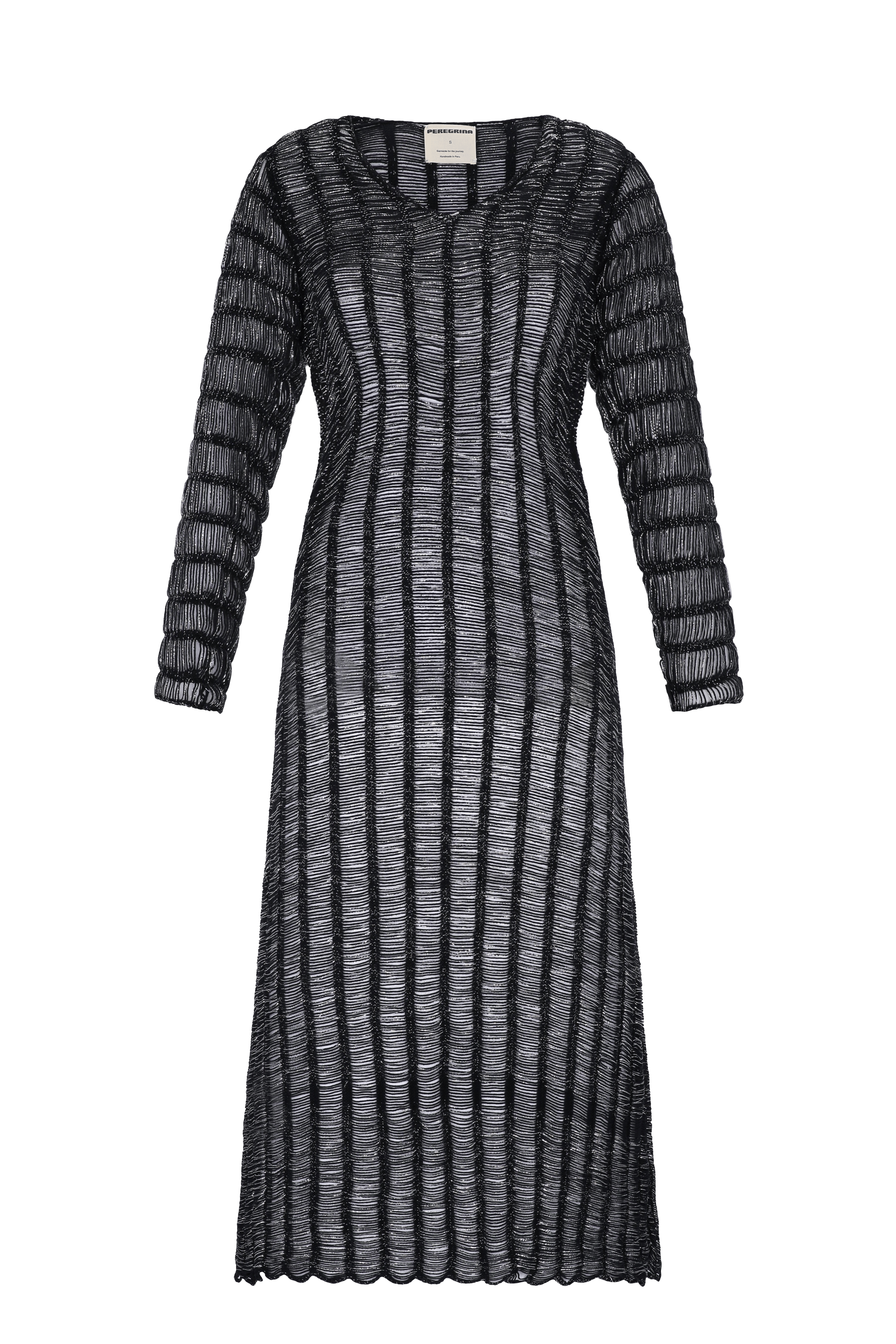Cao Dress Silver Black made by Peregrina