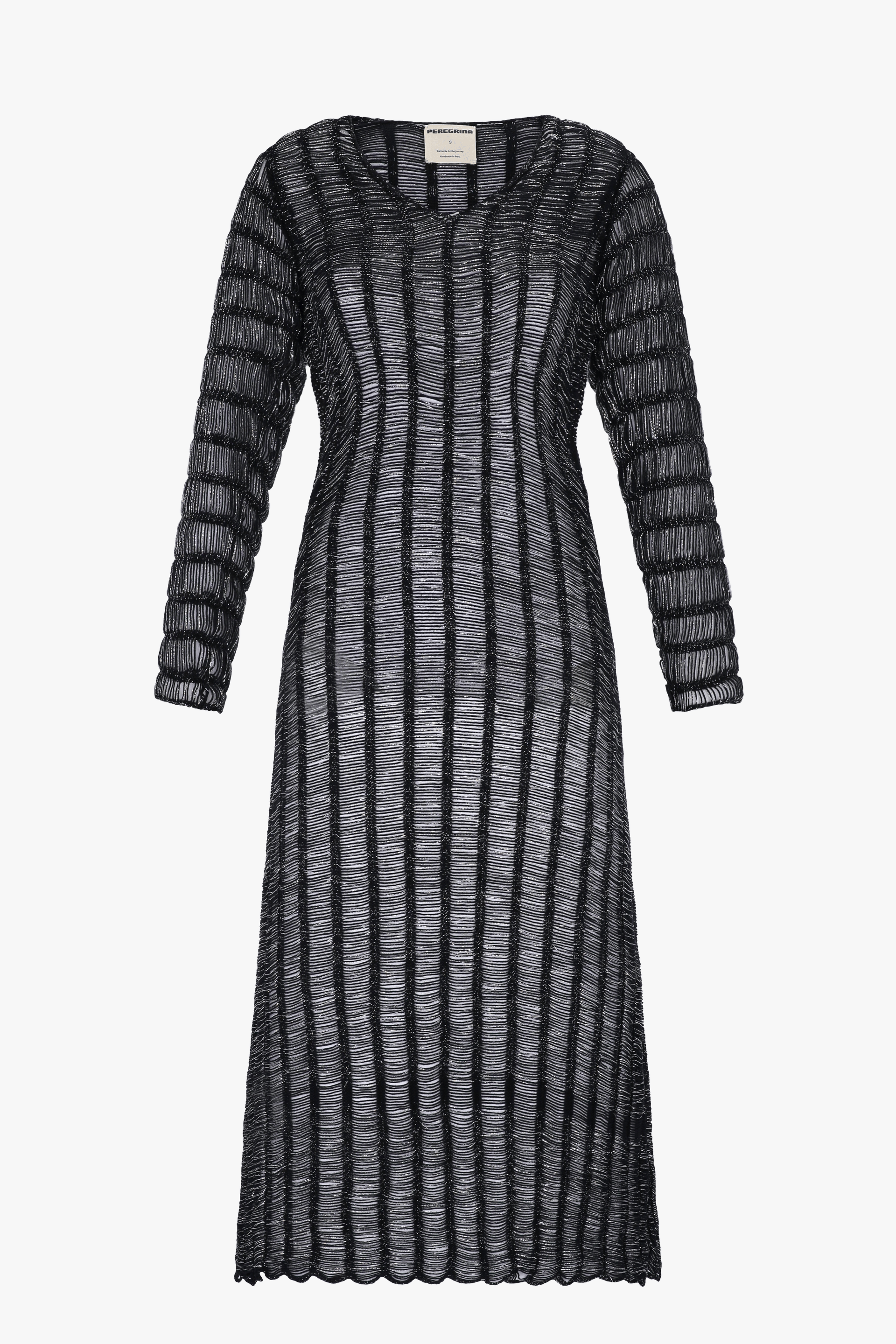 Cao Dress Silver Black made by Peregrina