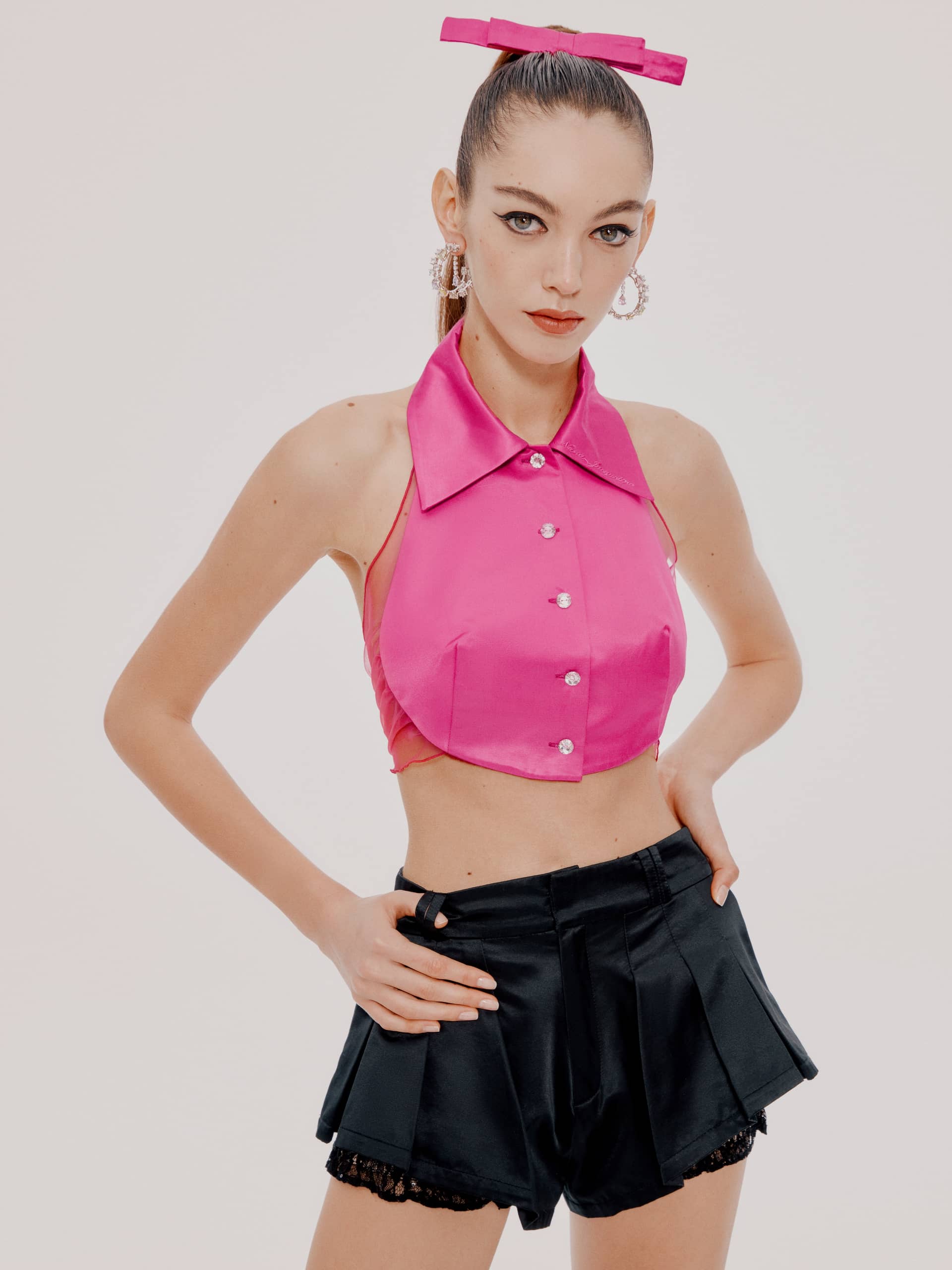 Eline Top Pink (Final Sale) in Pink made by Nana Jacqueline