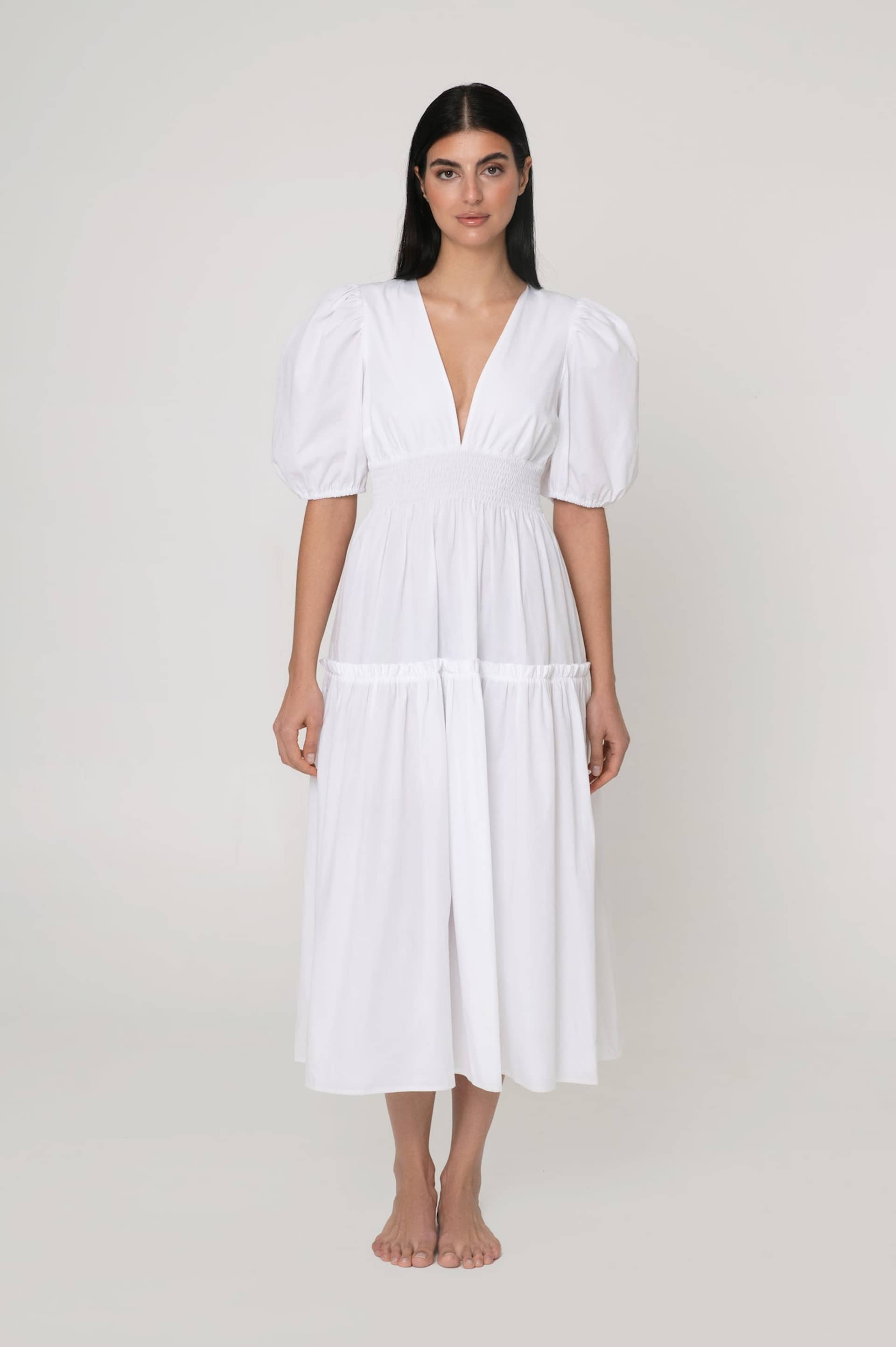 Danielle dress white in White made by MandiBreeze