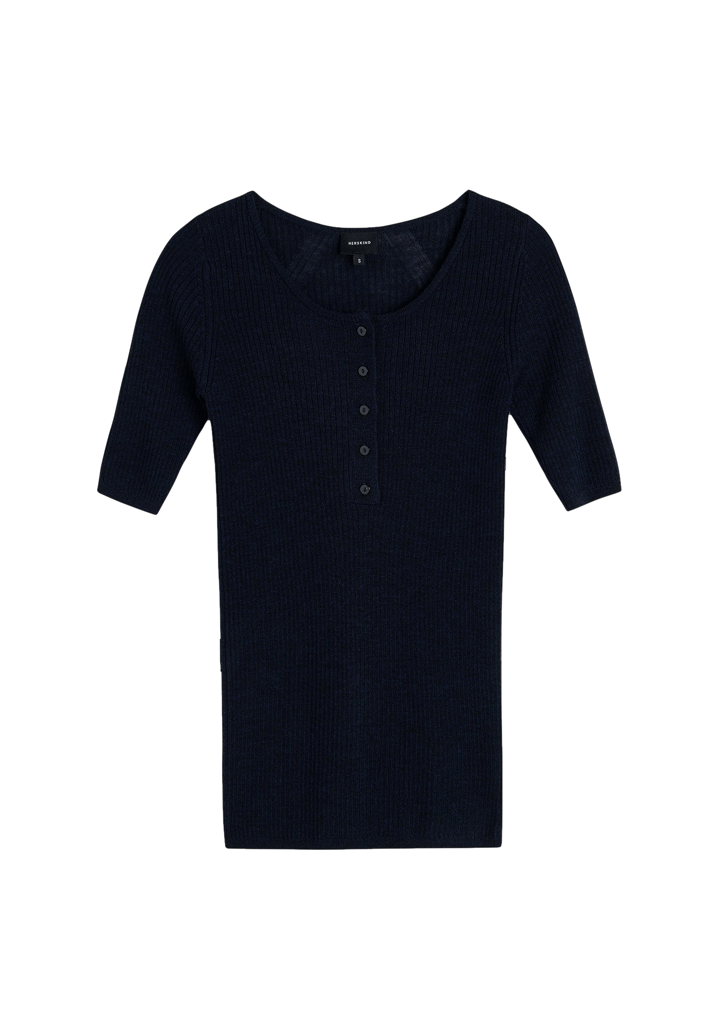 Agnes Knit Blouse - Navy made by HERSKIND
