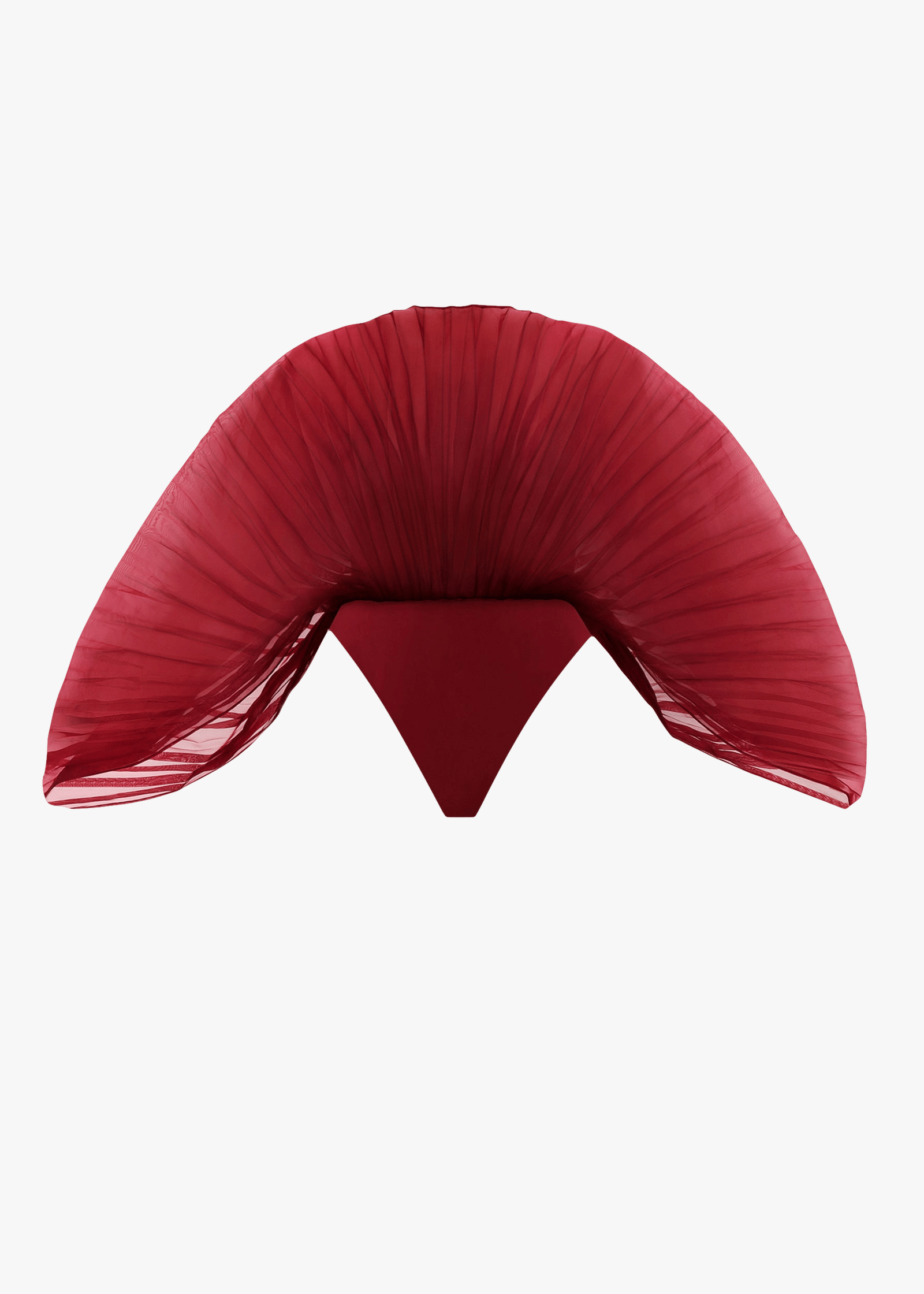 SOMBRA BODYSUIT - WINE made by Andrea Iyamah