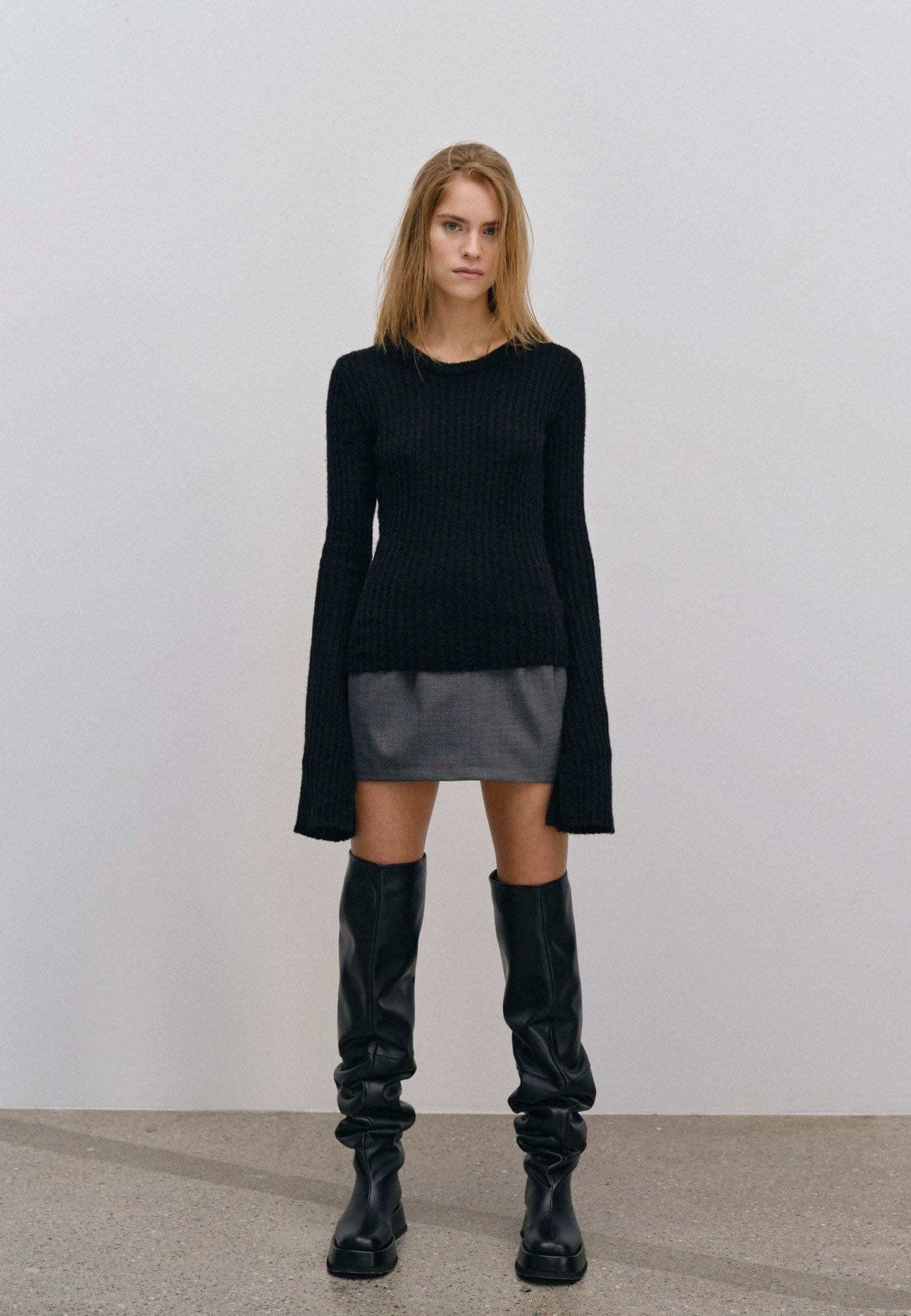 Lima Knit Blouse - Black made by HERSKIND