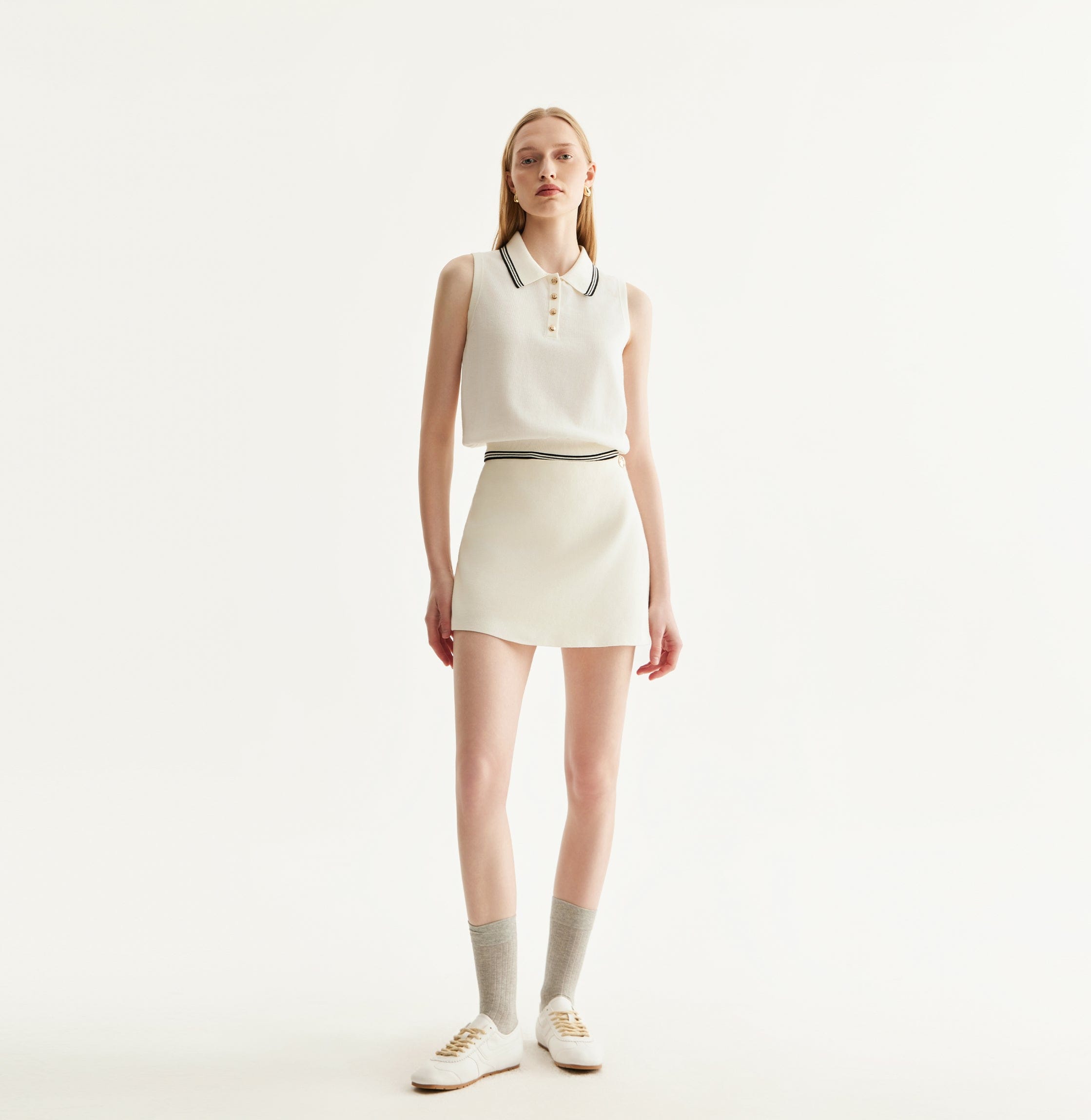 GOLD BUTTONED SKORTS made by CRUSH Collection