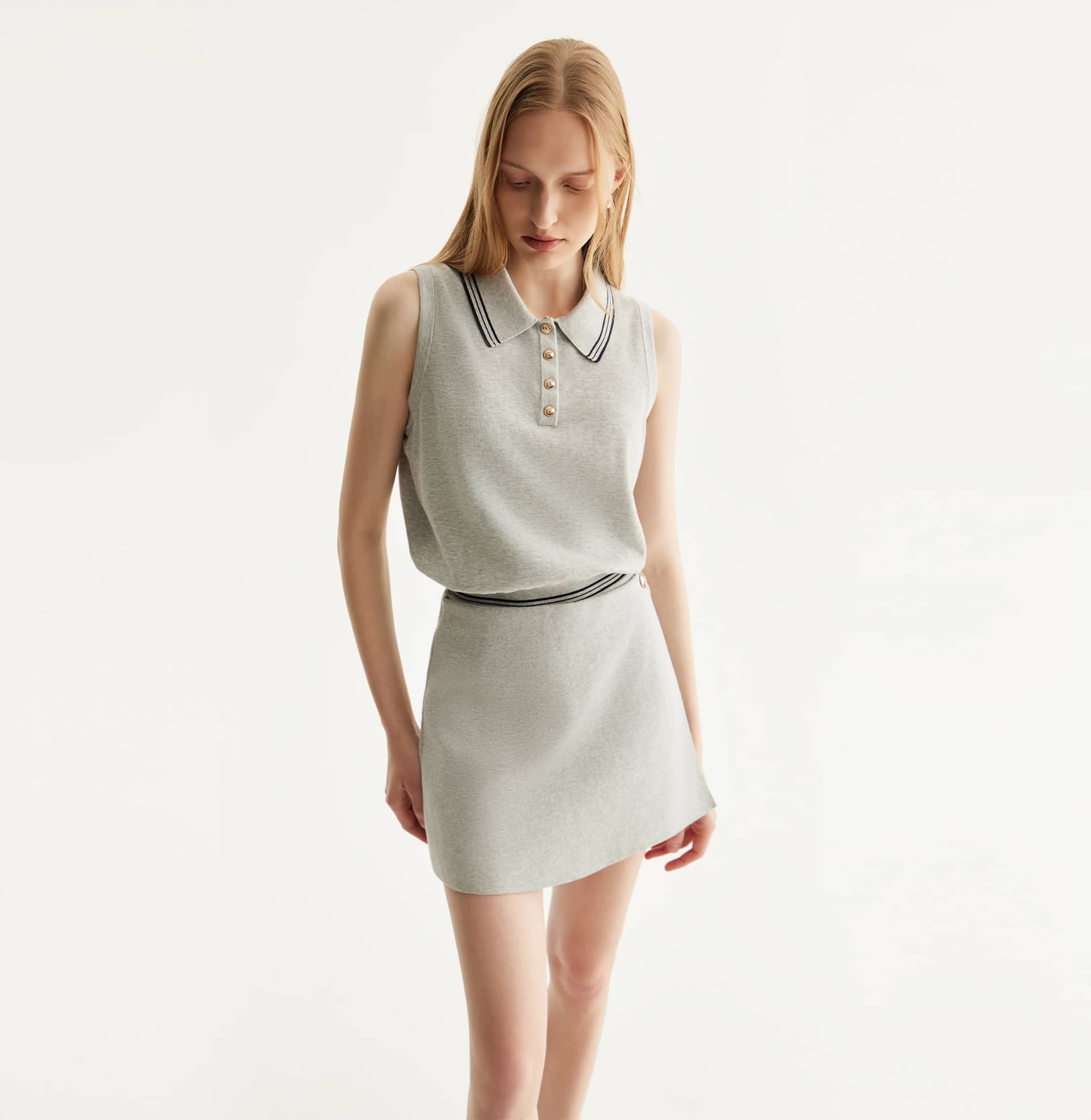 GOLD BUTTONED SKORTS made by CRUSH Collection