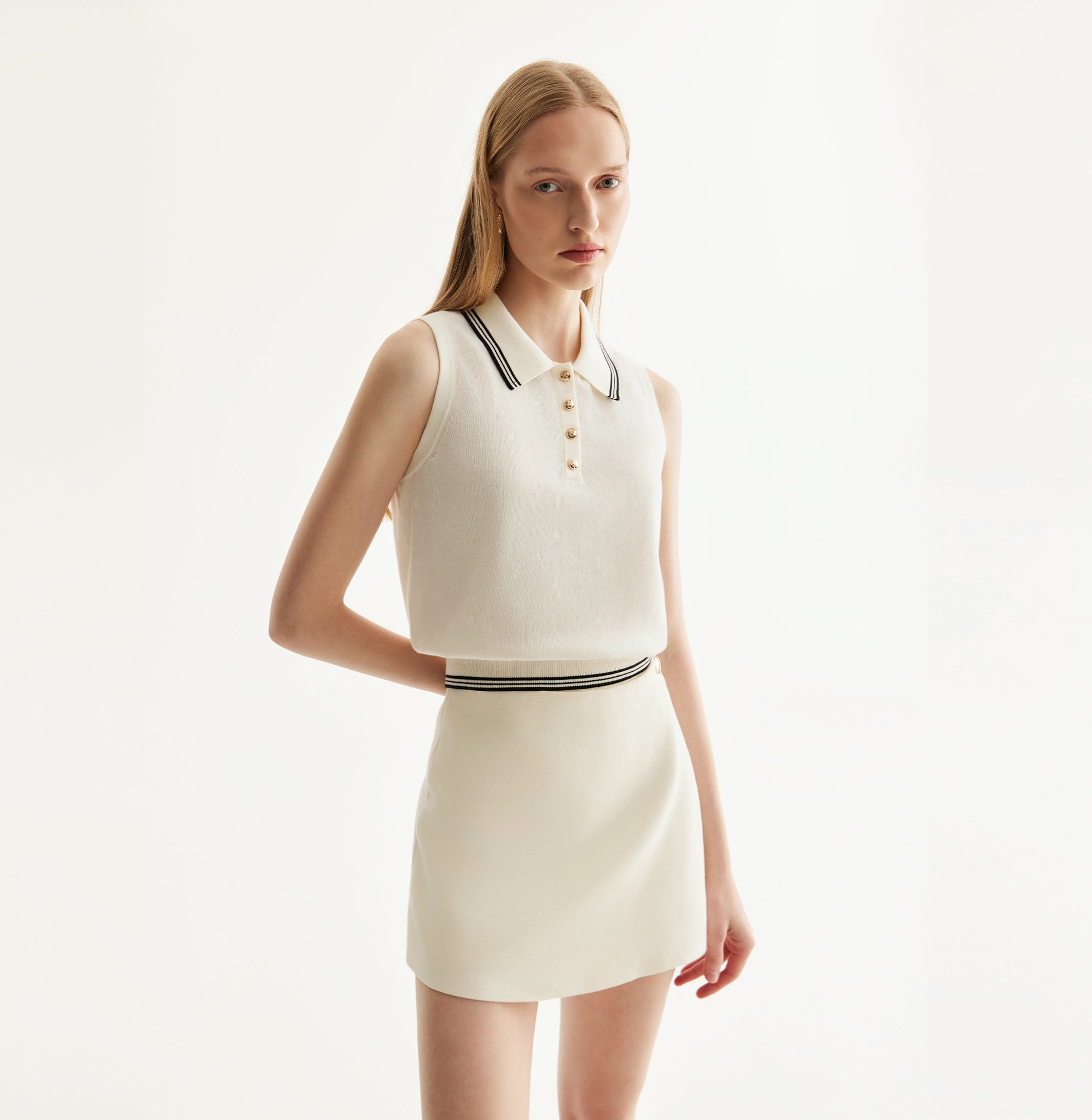 GOLD BUTTONED SKORTS made by CRUSH Collection