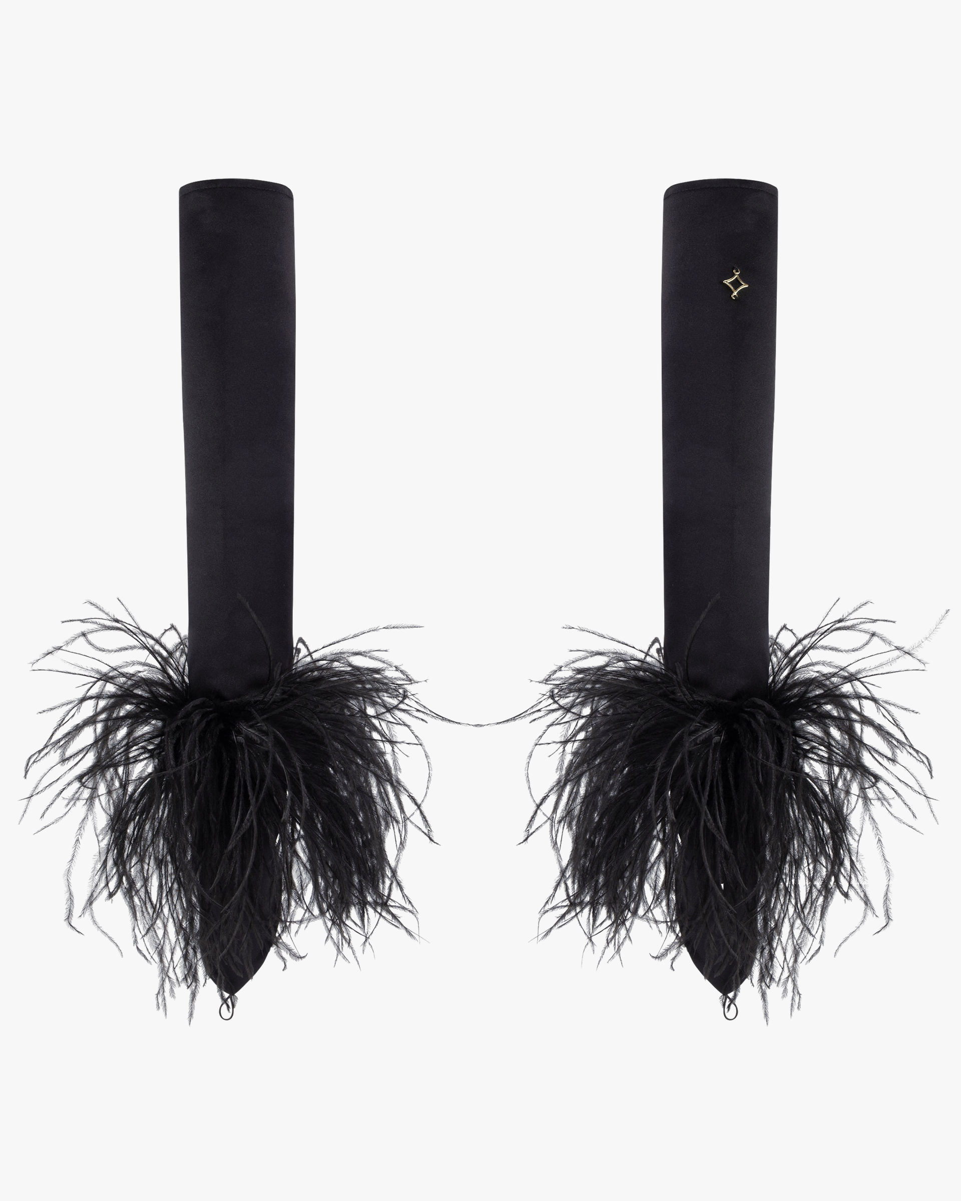 Long Feather Gloves made by ONORI