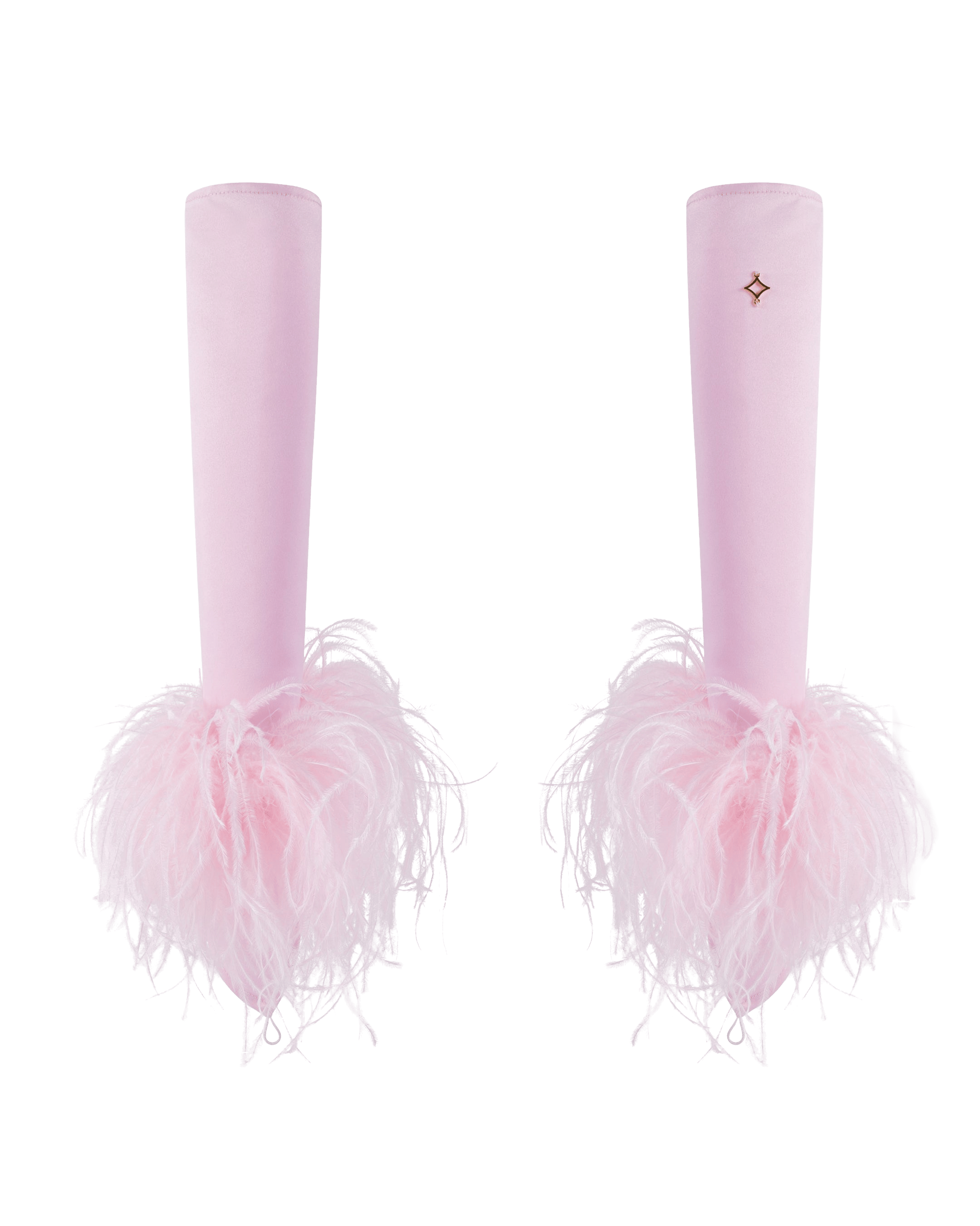 Long Feather Gloves made by ONORI