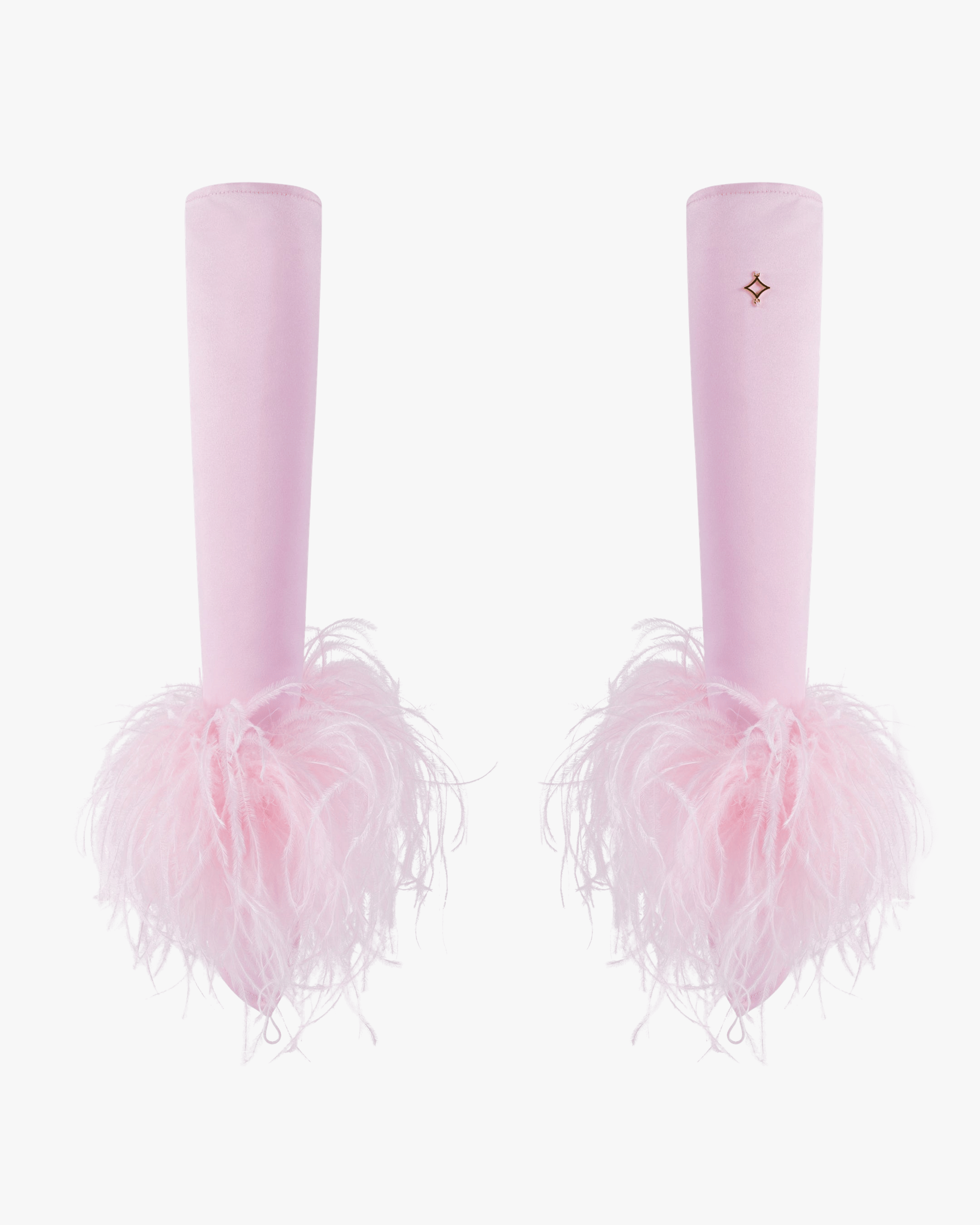 Long Feather Gloves made by ONORI