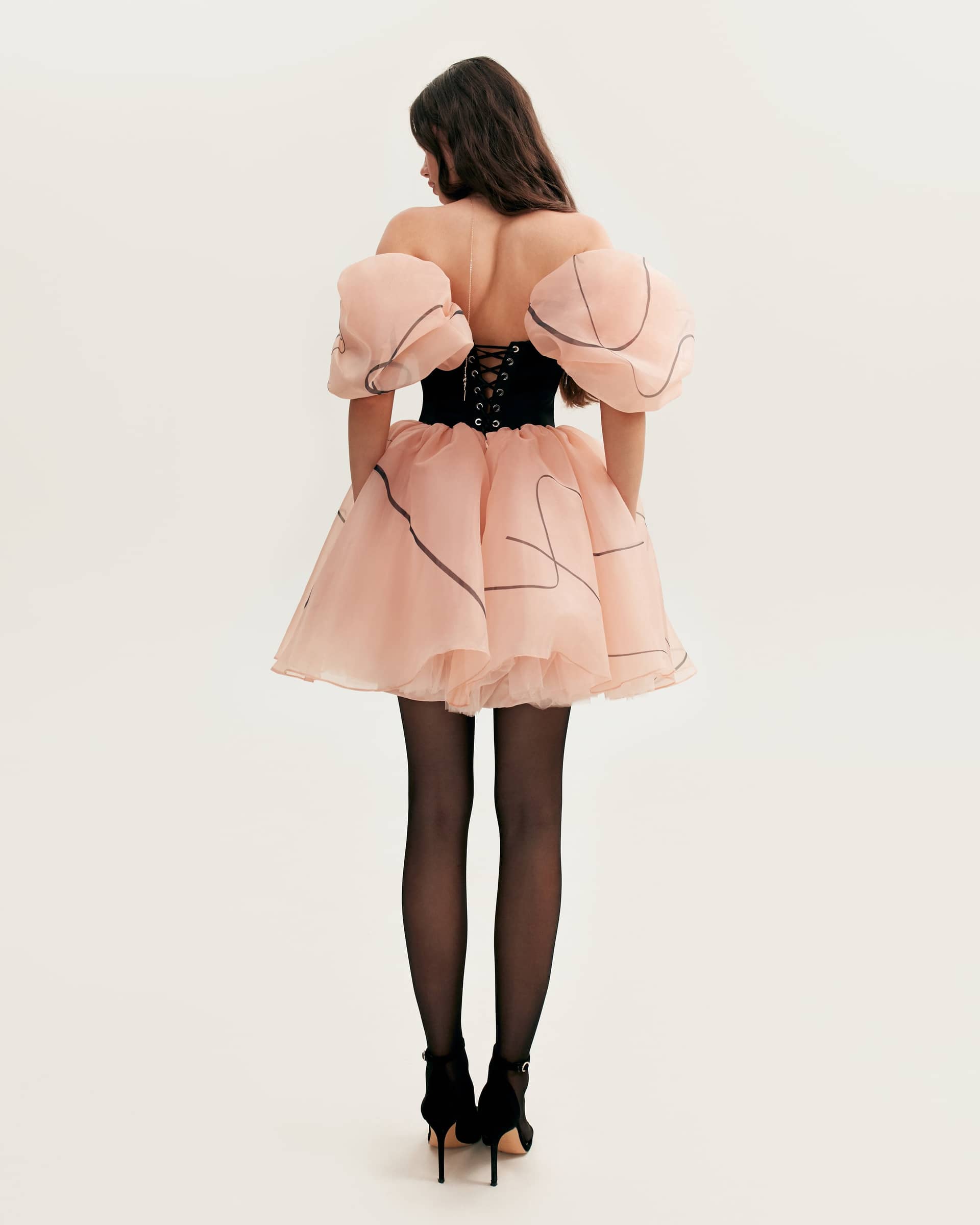 Puffy mini dress with Milla's signature, Xo Xo made by Milla