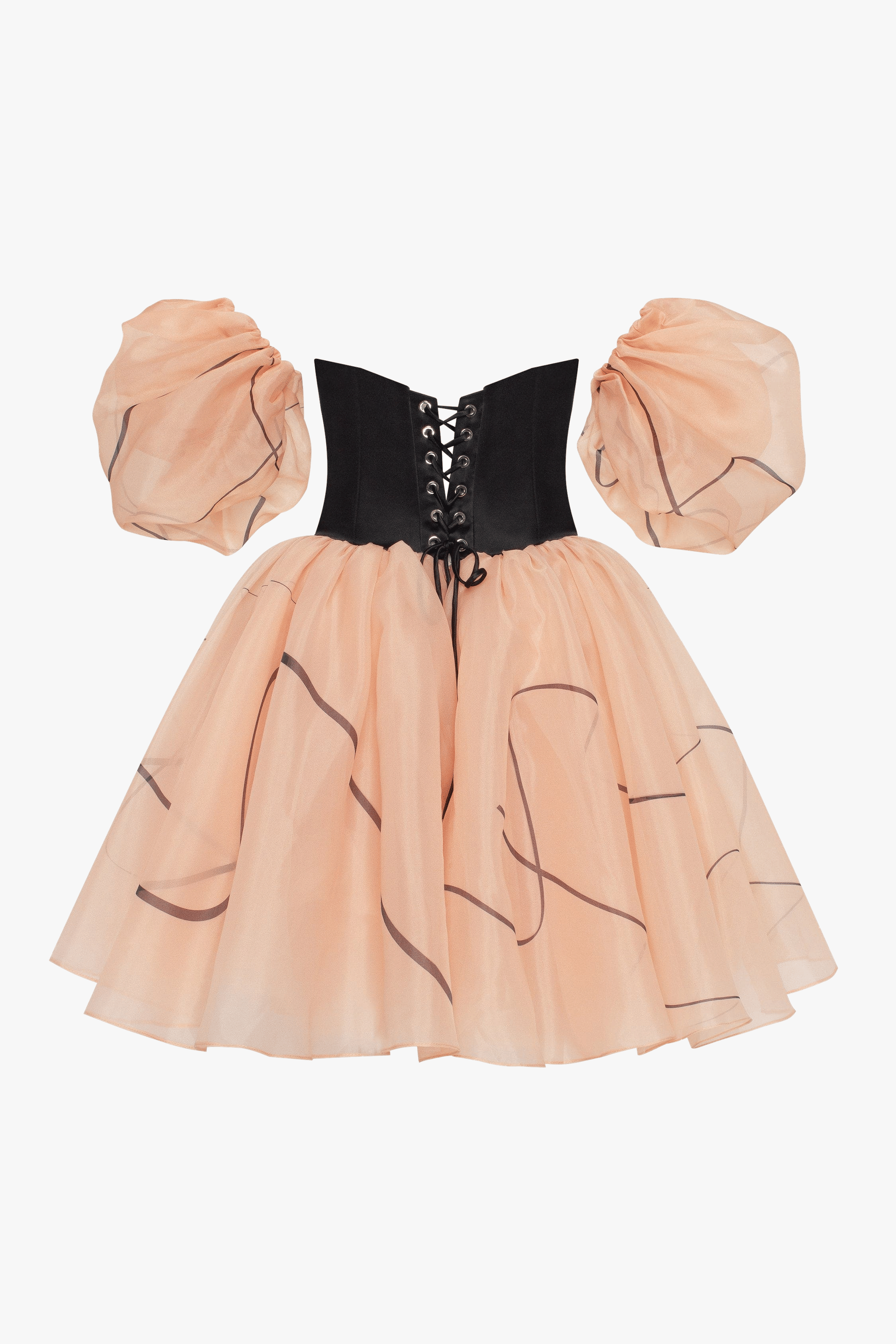 Puffy mini dress with Milla's signature, Xo Xo made by Milla