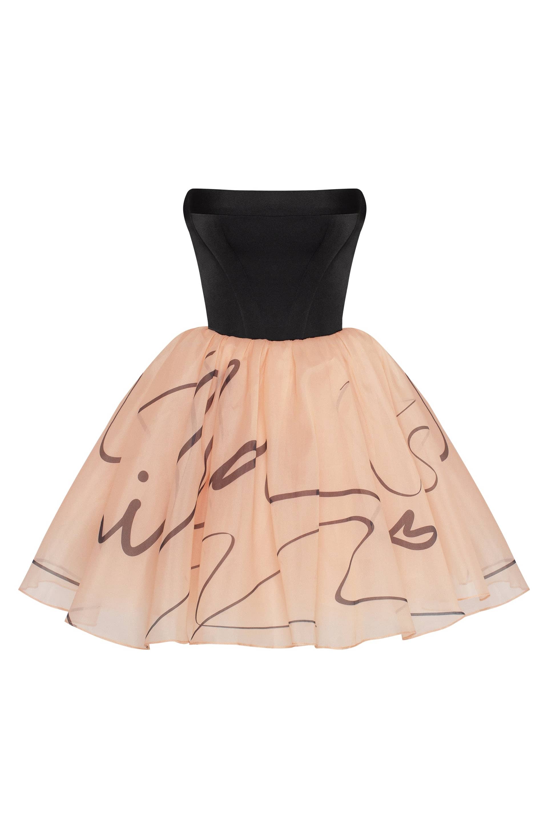 Puffy mini dress with Milla's signature, Xo Xo made by Milla