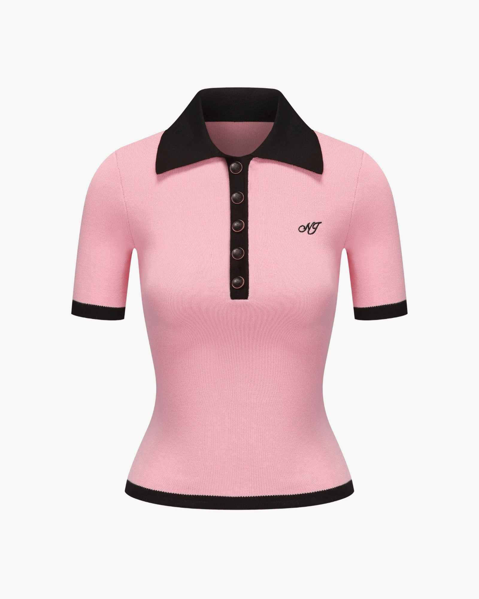 Hazel Polo Top (Pink) made by Nana Jacqueline