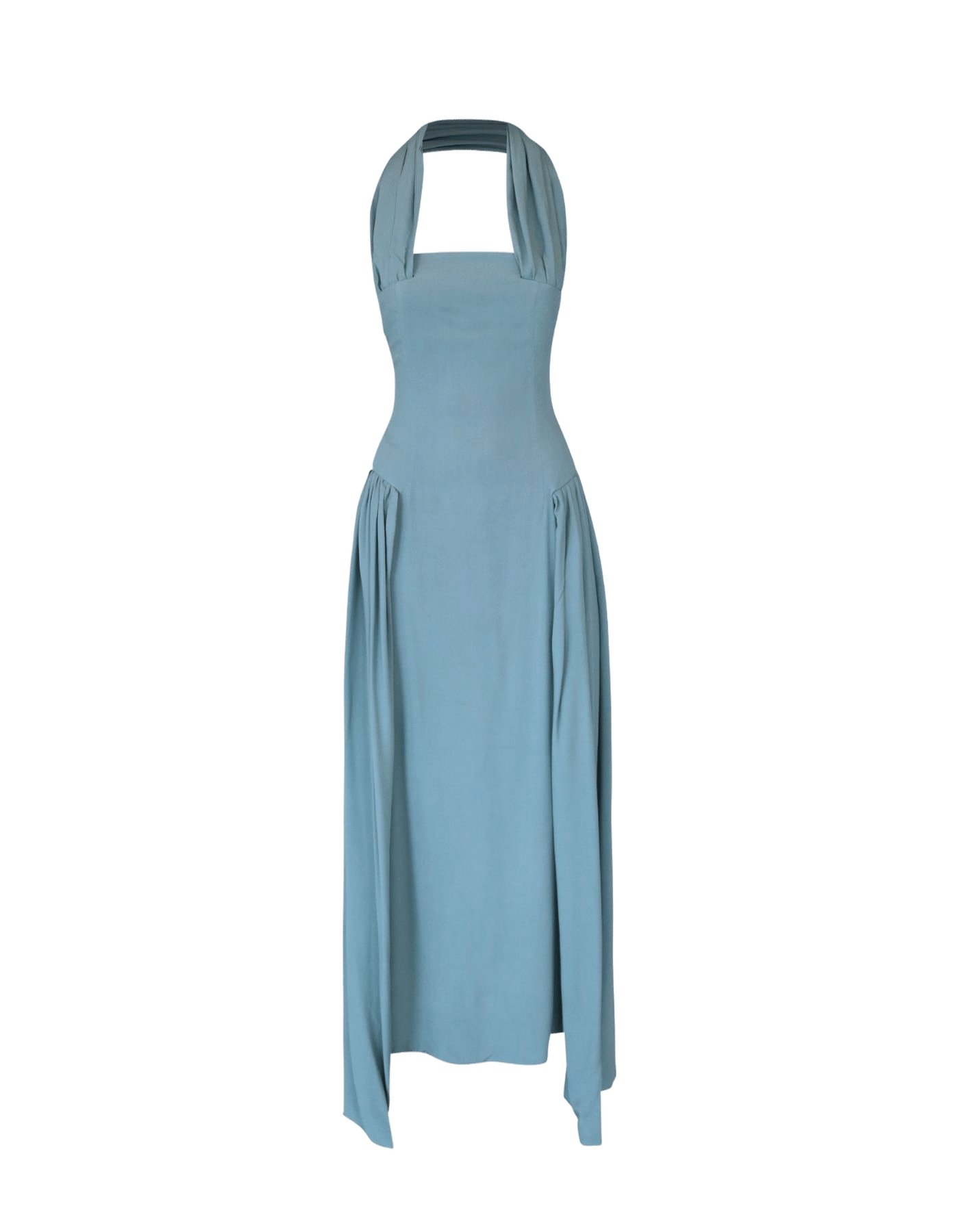 GORANXIA Blue Maxi Dress made by MAET