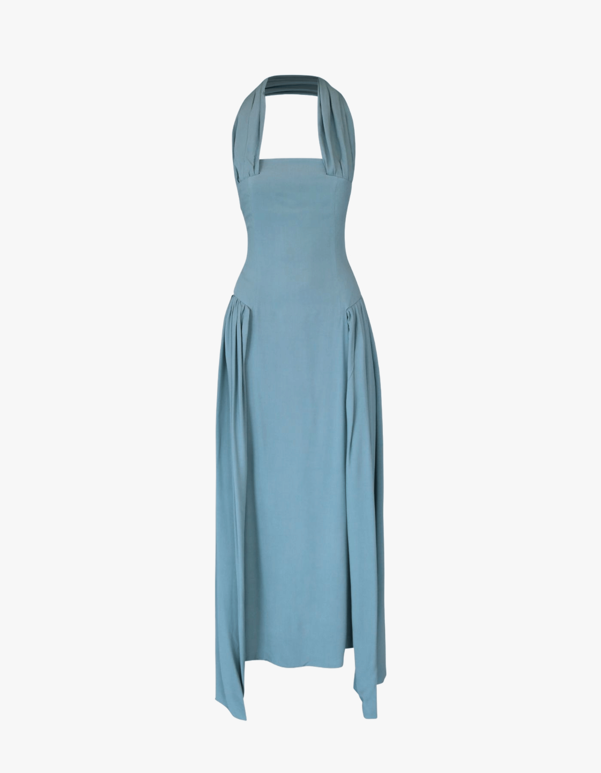 GORANXIA Blue Maxi Dress made by MAET