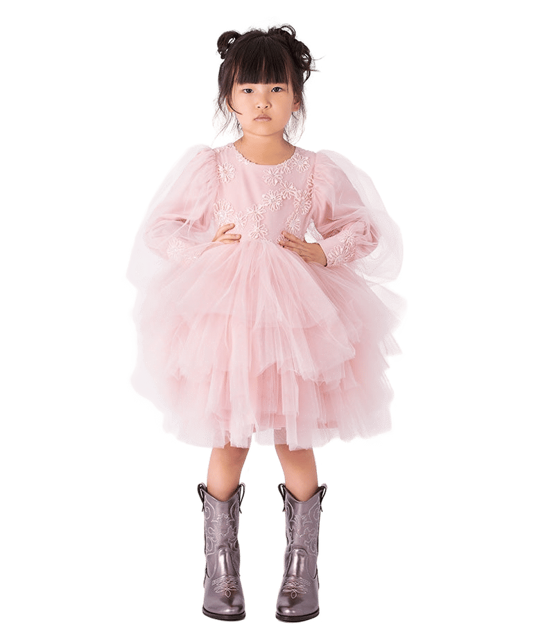 Puffy Tulle Girls Dress made by Mama Luma