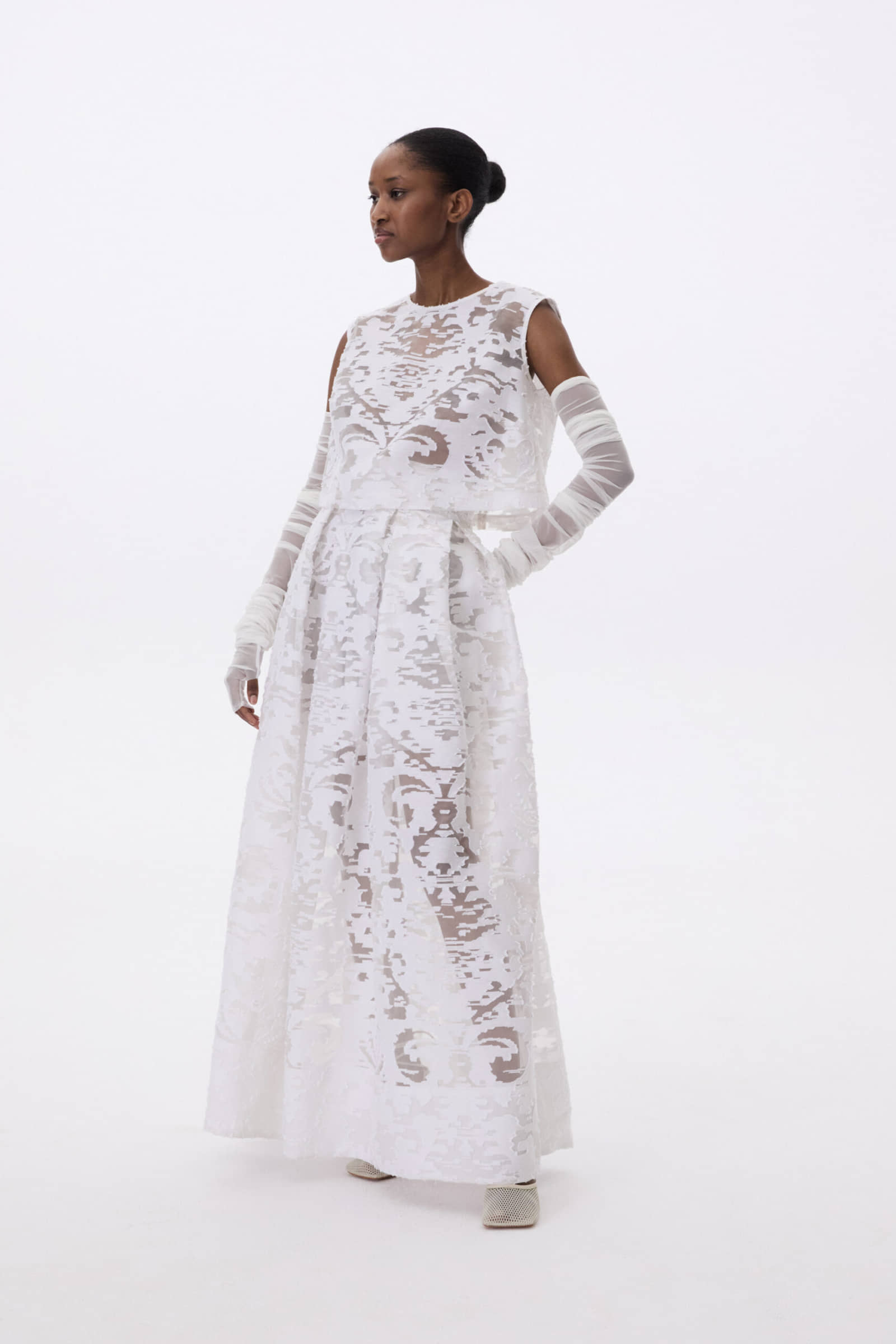 Long Flared Skirt made by YAVORSKA