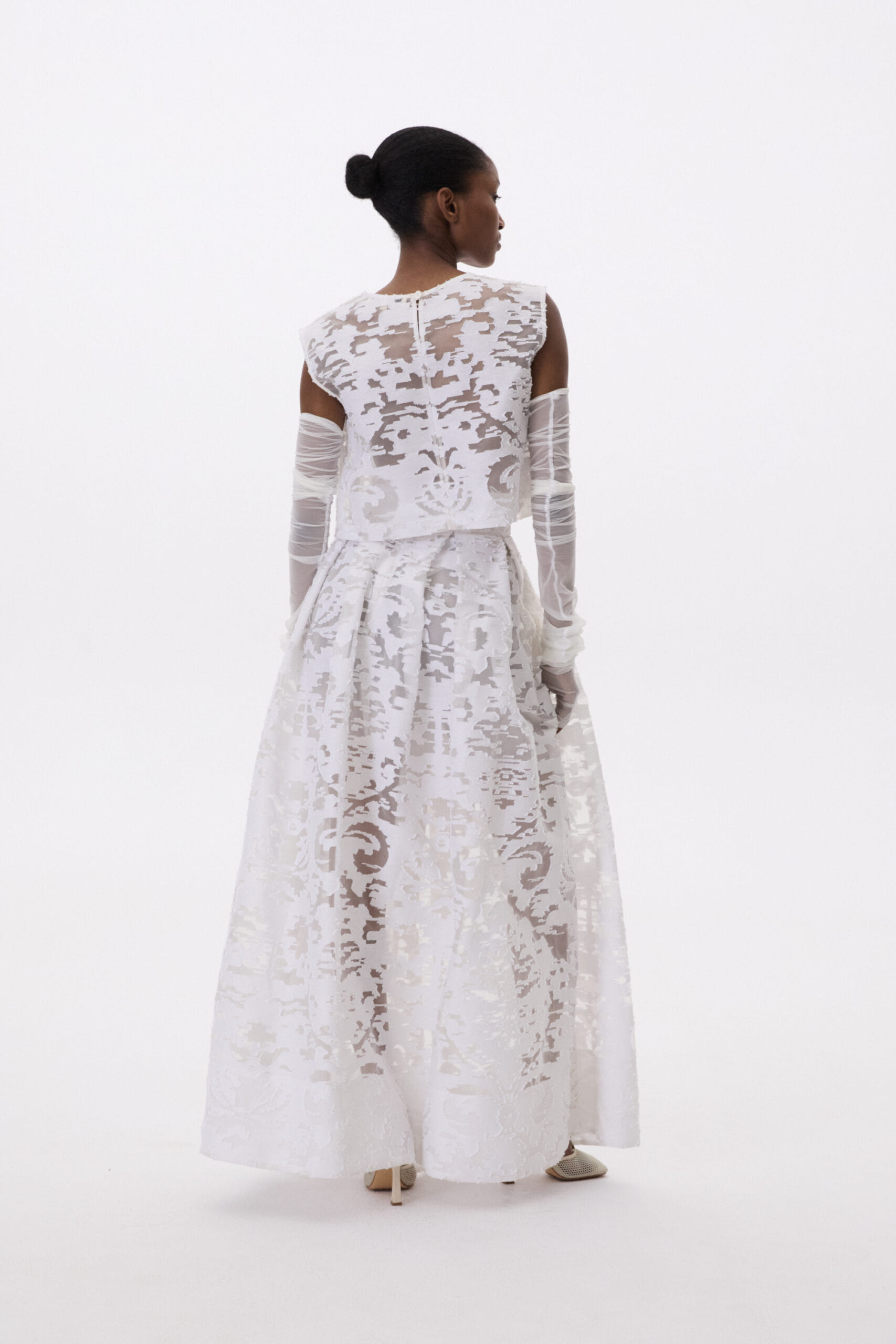 Long Flared Skirt made by YAVORSKA