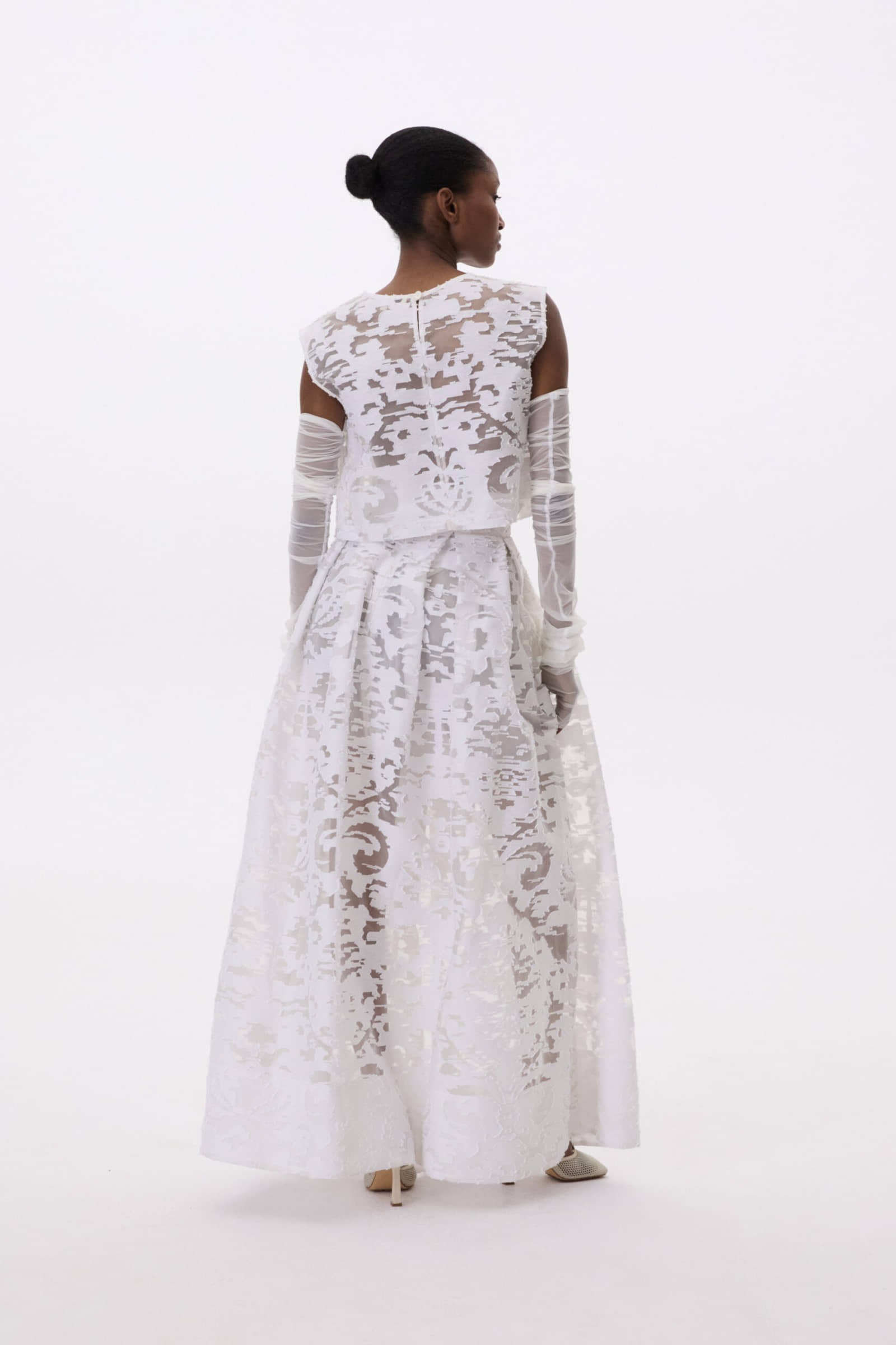 Long Flared Skirt made by YAVORSKA