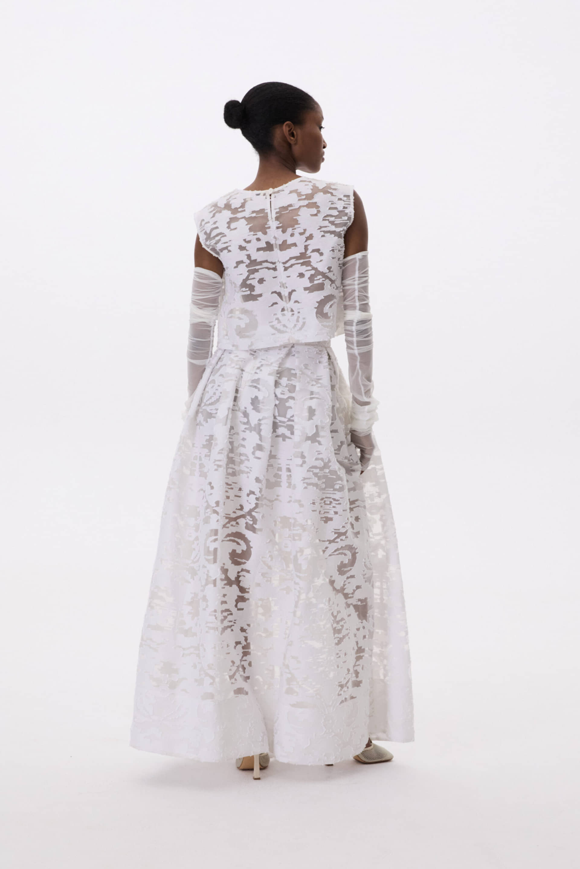 Long Flared Skirt made by YAVORSKA