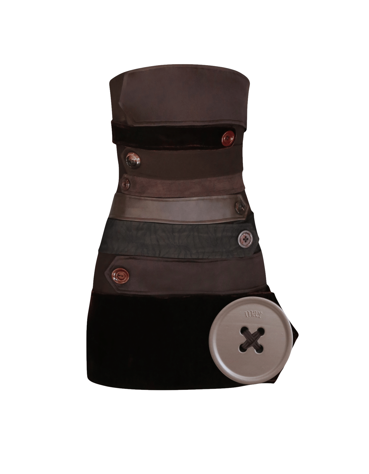 ANDRA Buttons Mini Dress made by MAET