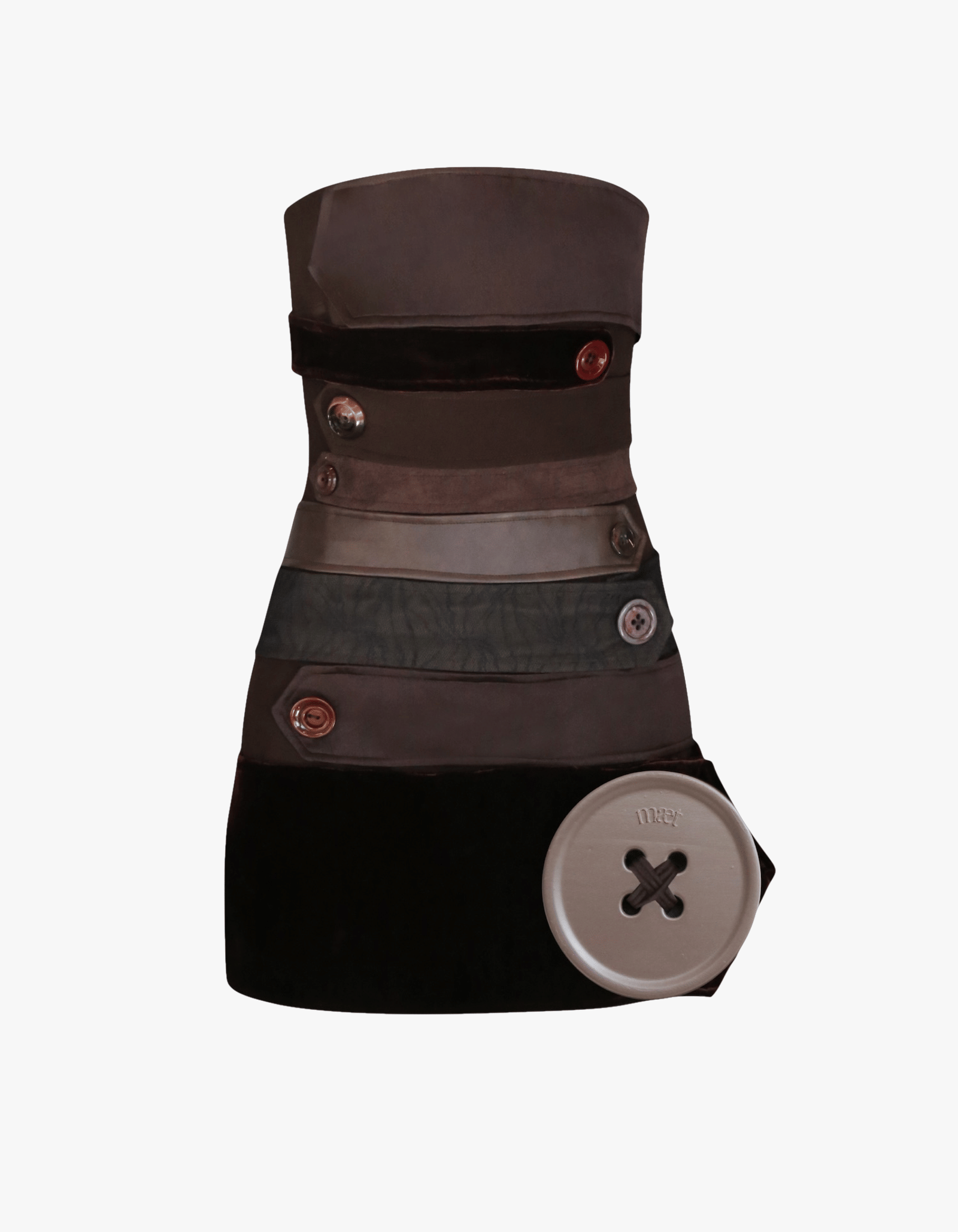 ANDRA Buttons Mini Dress made by MAET