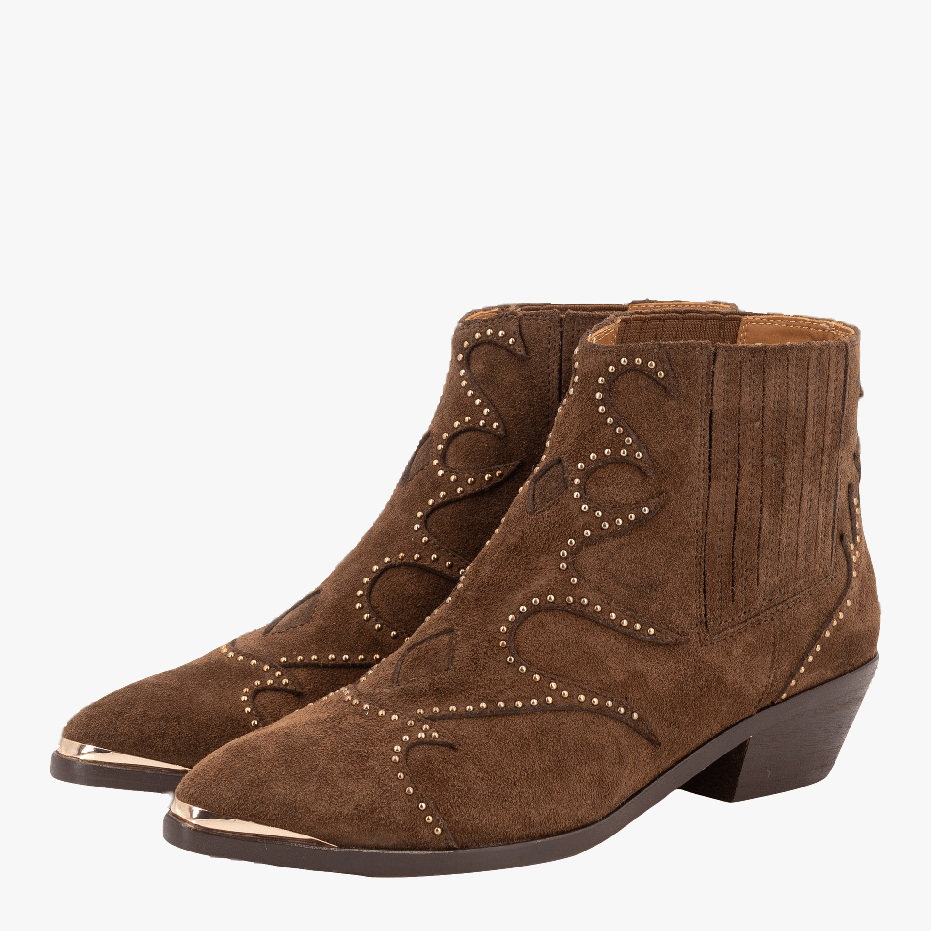 SONIA PUNK WESTERN ANKLE BOOTS made by Toral