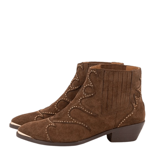 SONIA PUNK WESTERN ANKLE BOOTS made by Toral