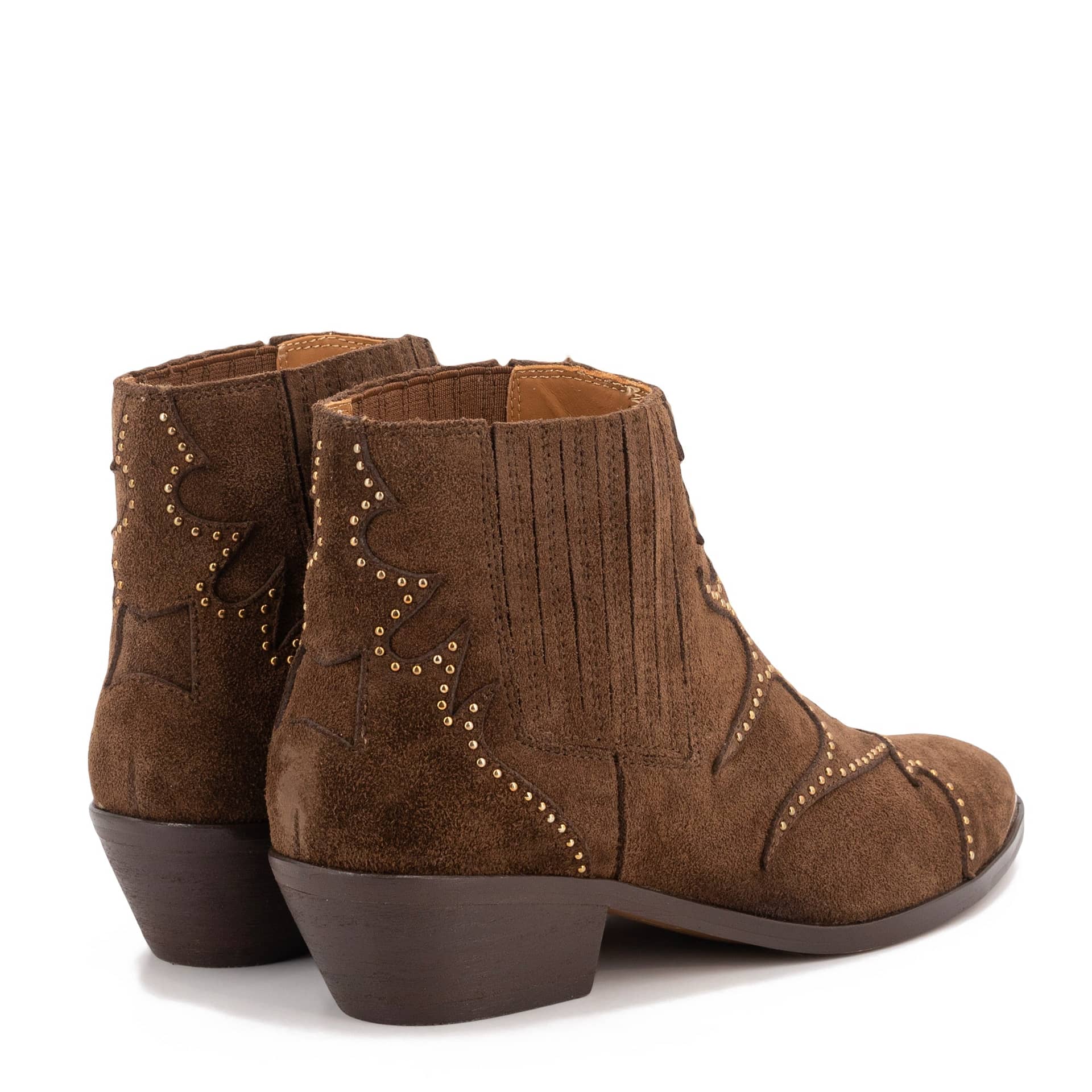 SONIA PUNK WESTERN ANKLE BOOTS made by Toral