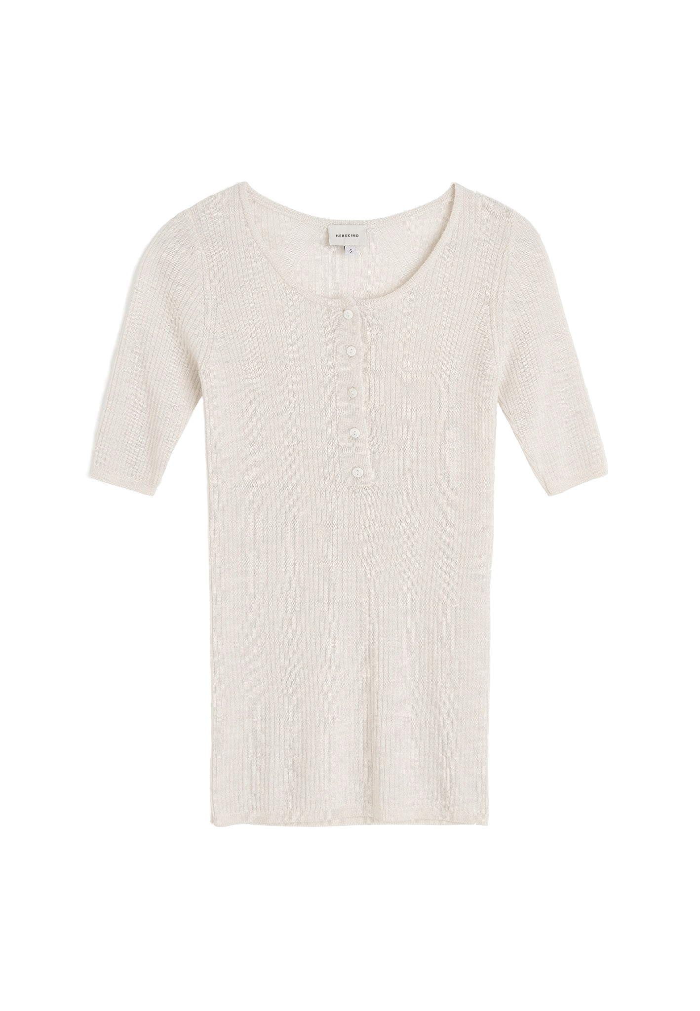 Agnes Knit Blouse - Off White made by HERSKIND