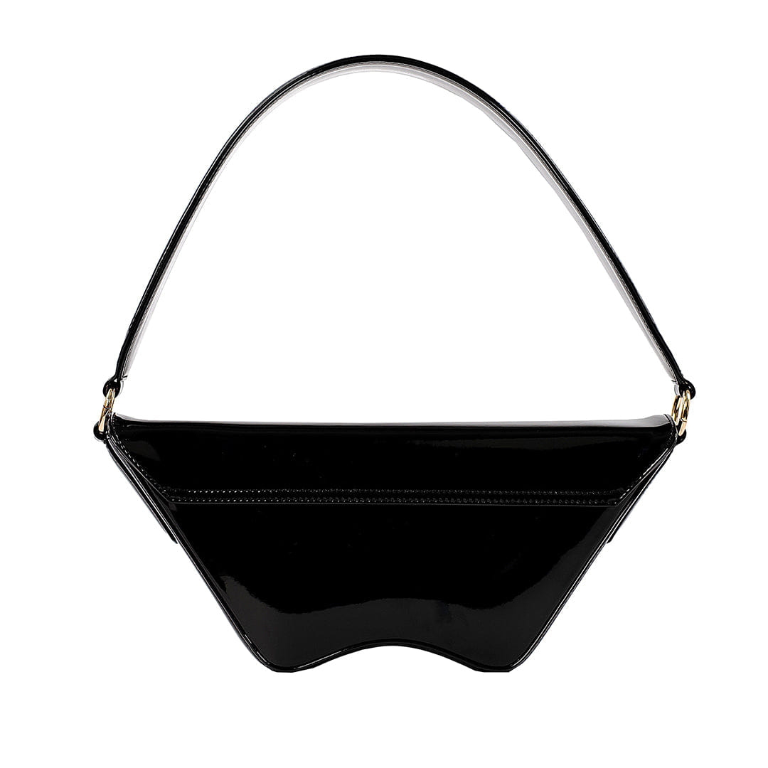 Nadira - Patent Black - Shoulder Bag made by ALIEL