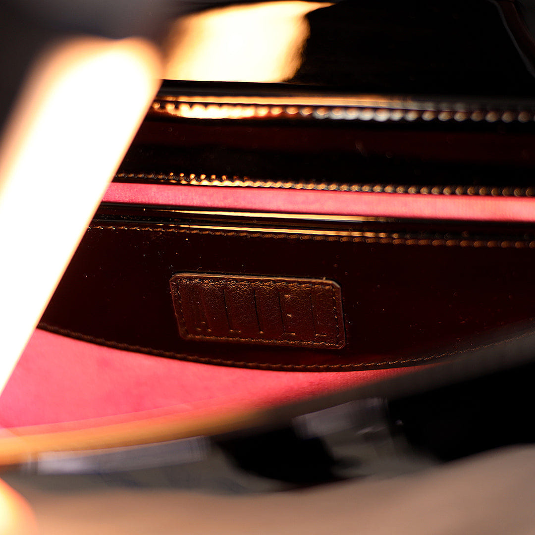 Nadira - Patent Black - Shoulder Bag made by ALIEL