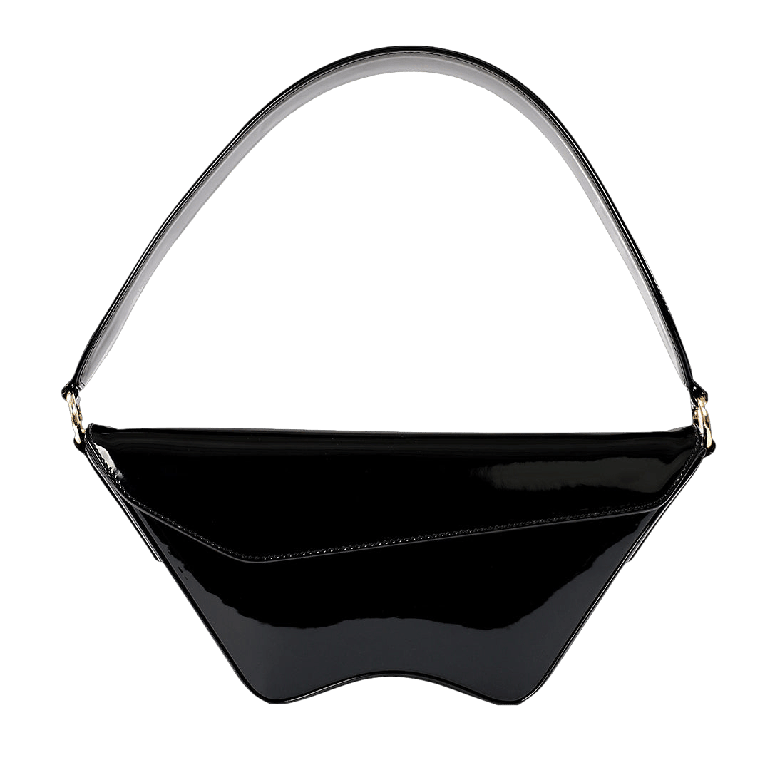 Nadira - Patent Black - Shoulder Bag made by ALIEL