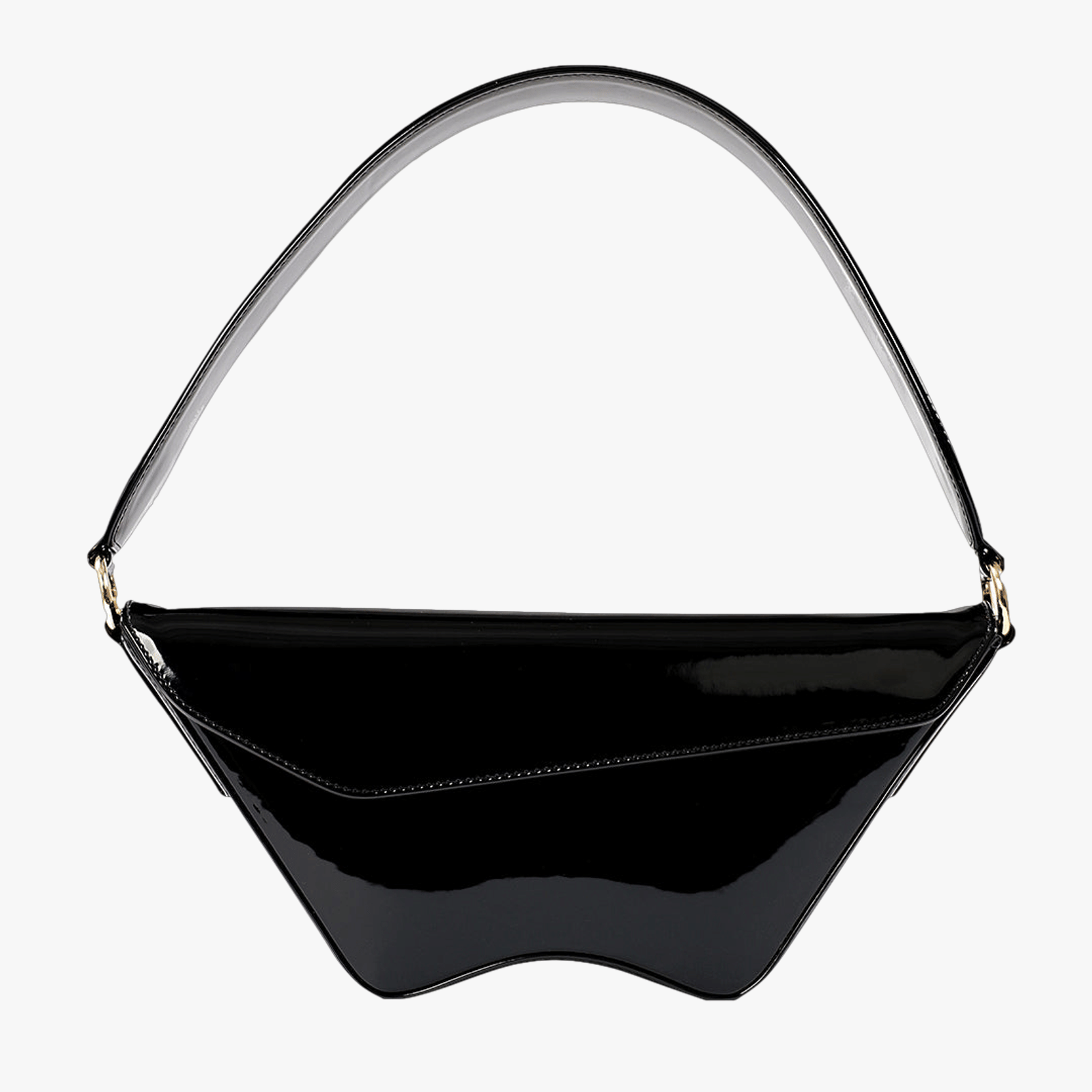 Nadira - Patent Black - Shoulder Bag made by ALIEL