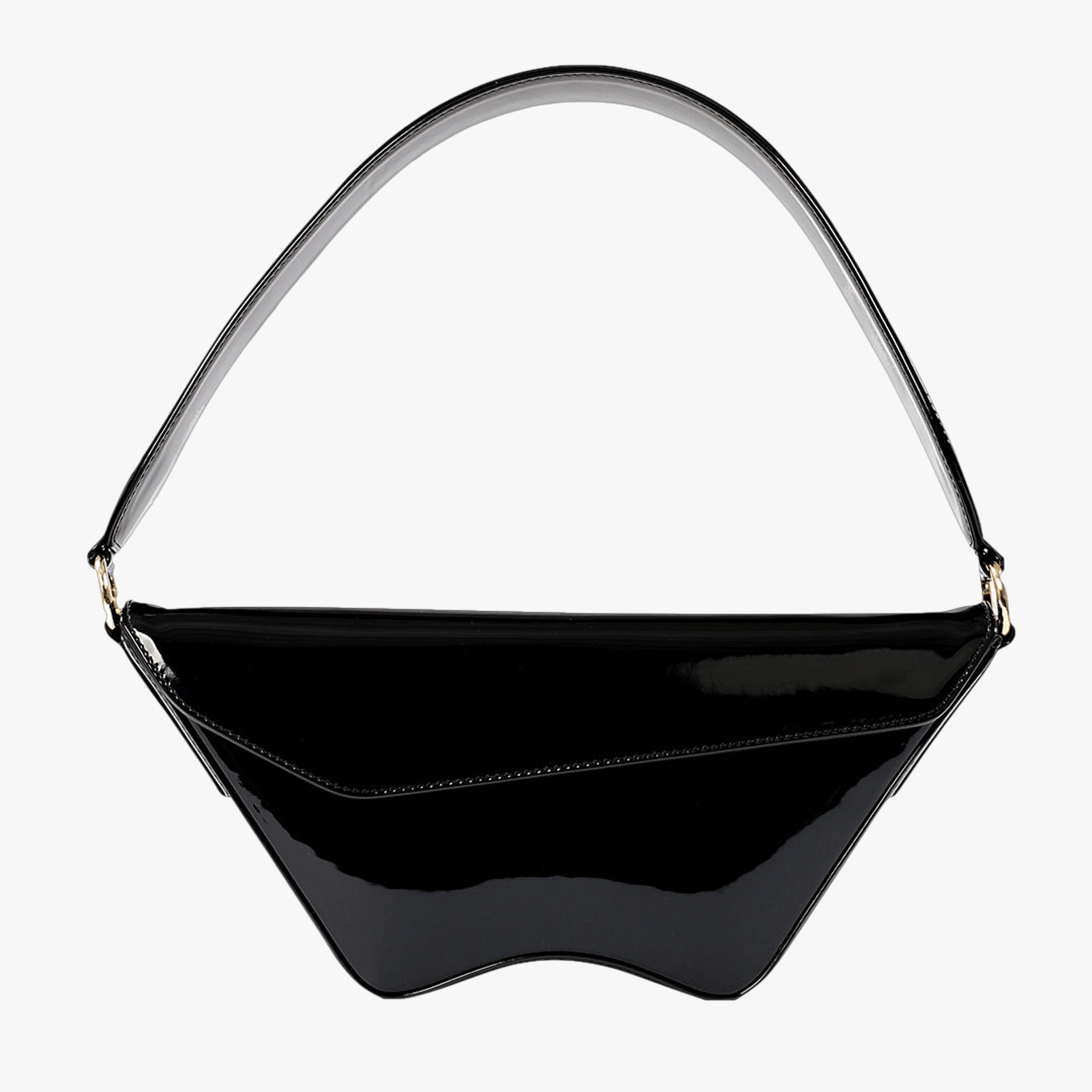 Nadira - Patent Black - Shoulder Bag made by ALIEL