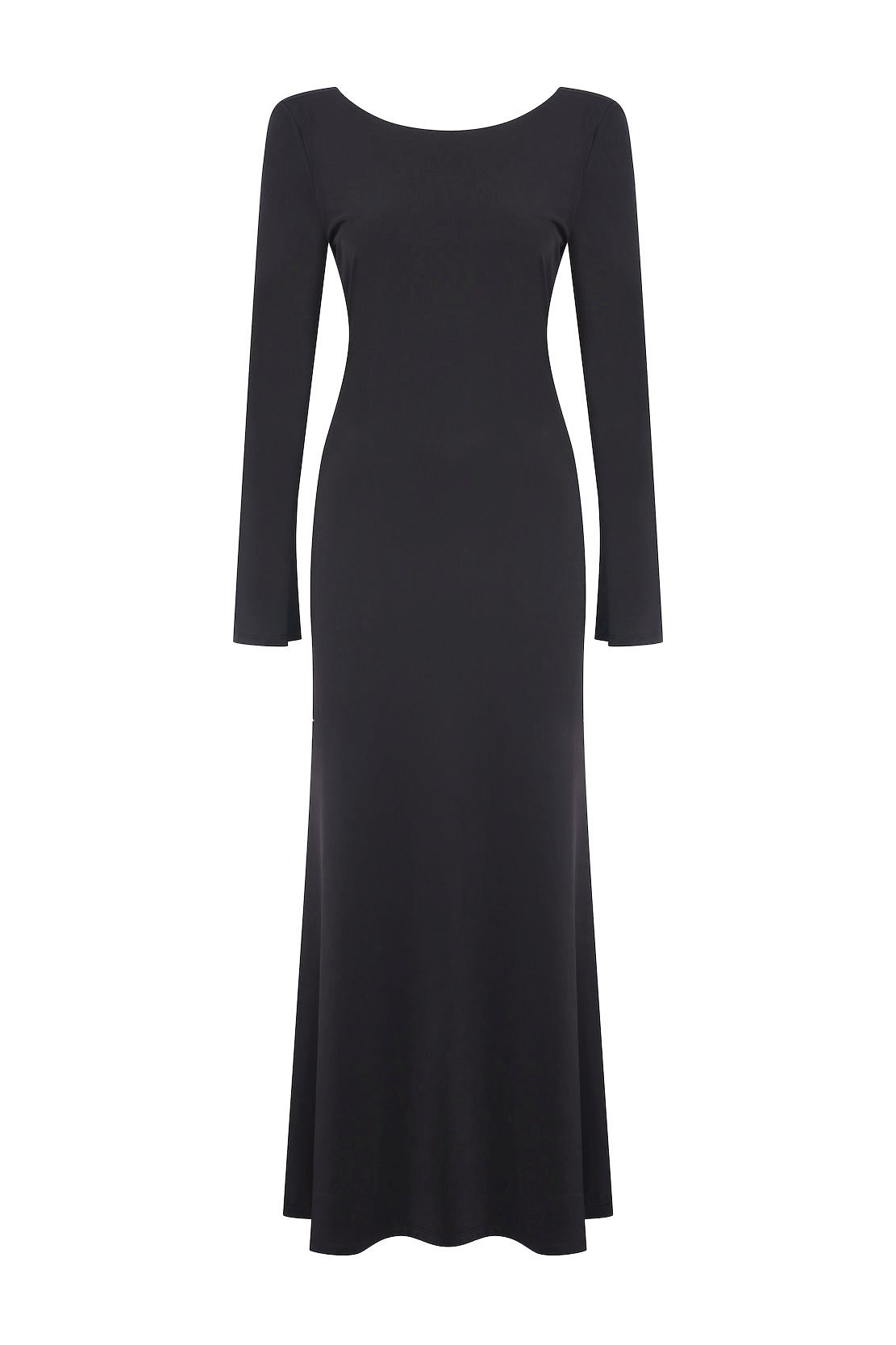 Irıs Jersey Long Dress With Open Back made by Nazli Ceren
