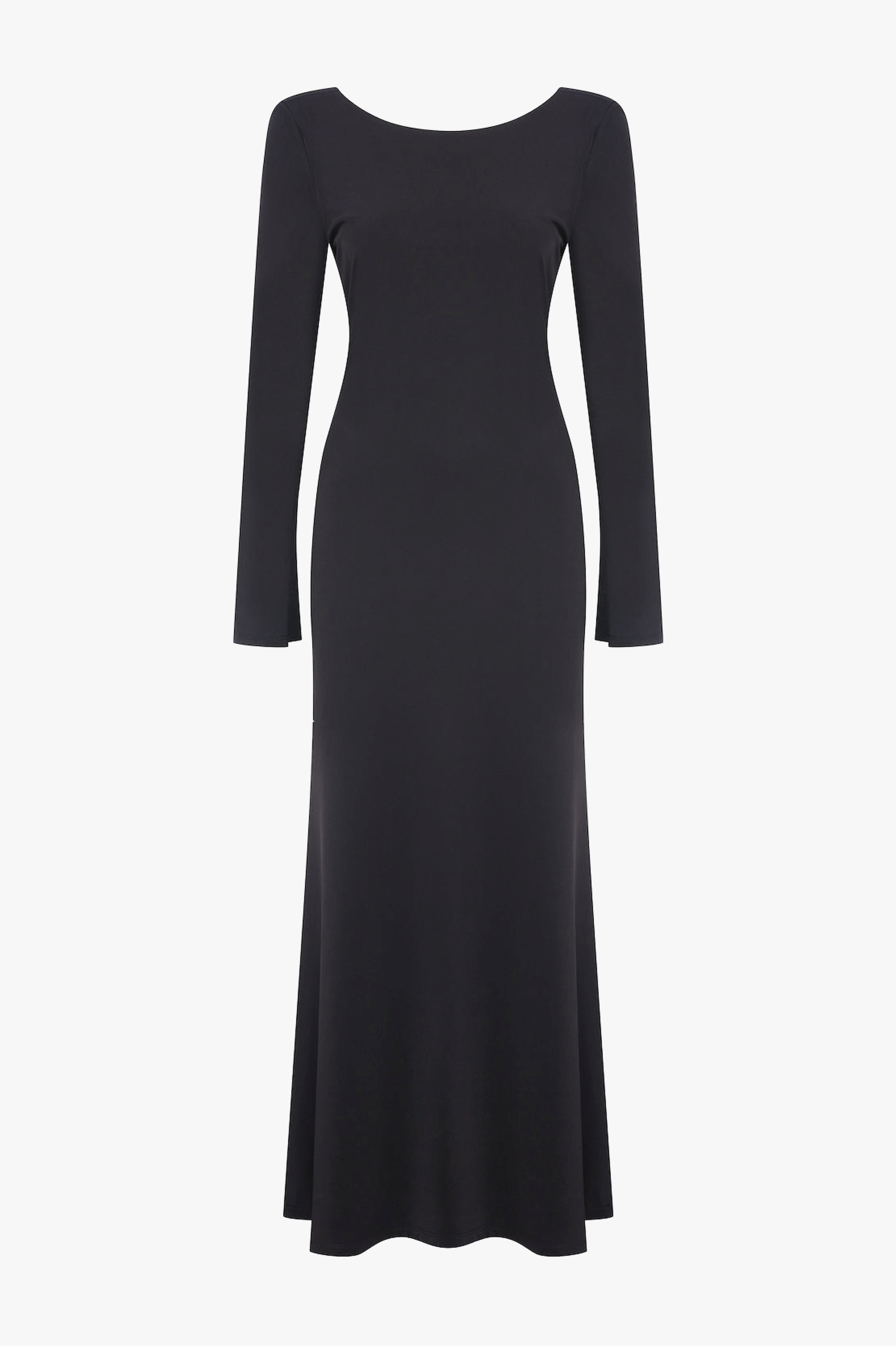 Irıs Jersey Long Dress With Open Back made by Nazli Ceren